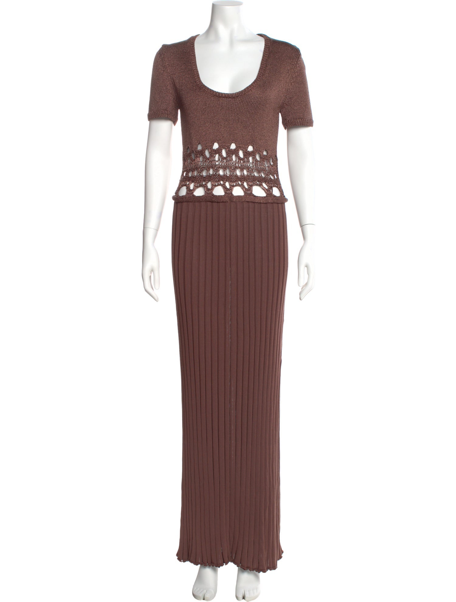 Christopher Esber Scoop Neck Long Dress
