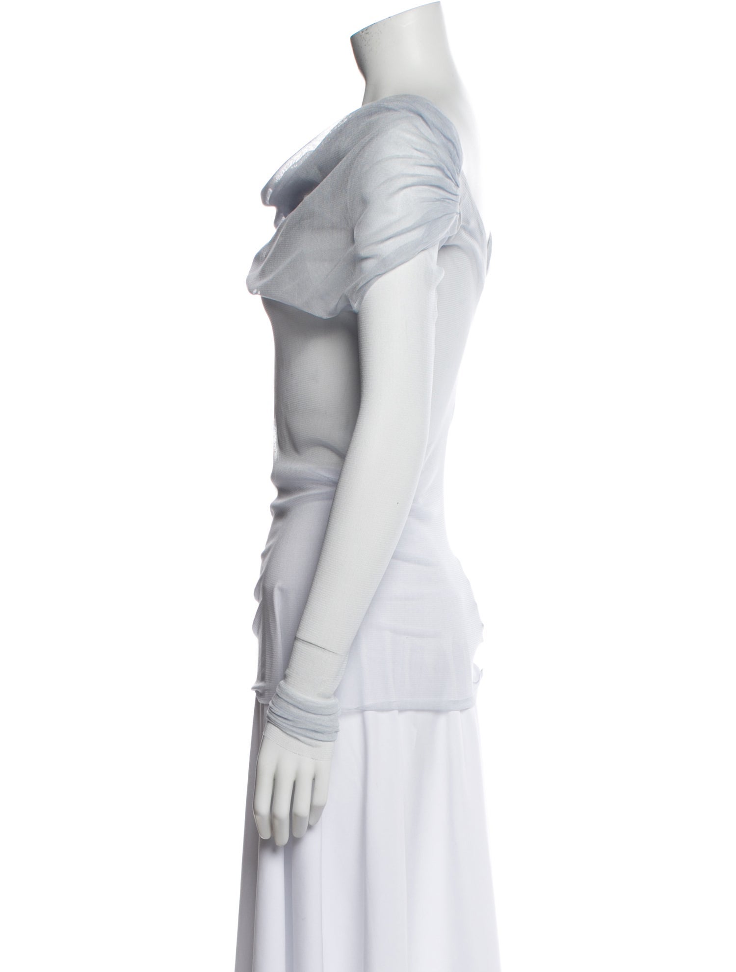 Christopher Esber Silk Cowl Neck Top