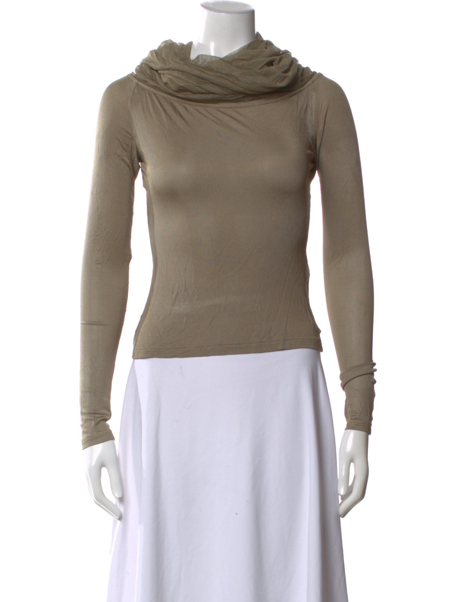 Christopher Esber Cowl Neck Long Sleeve Top