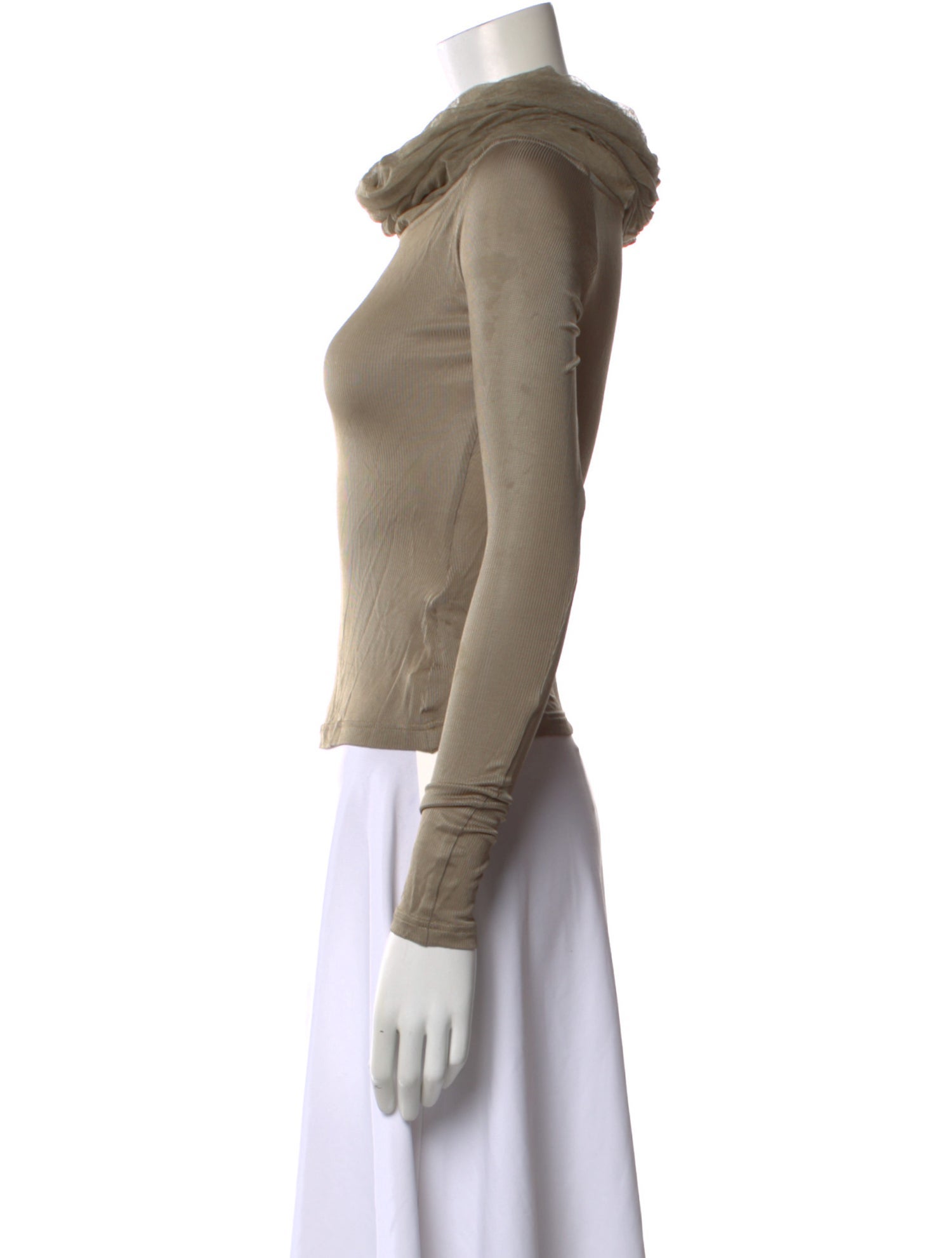 Christopher Esber Cowl Neck Long Sleeve Top