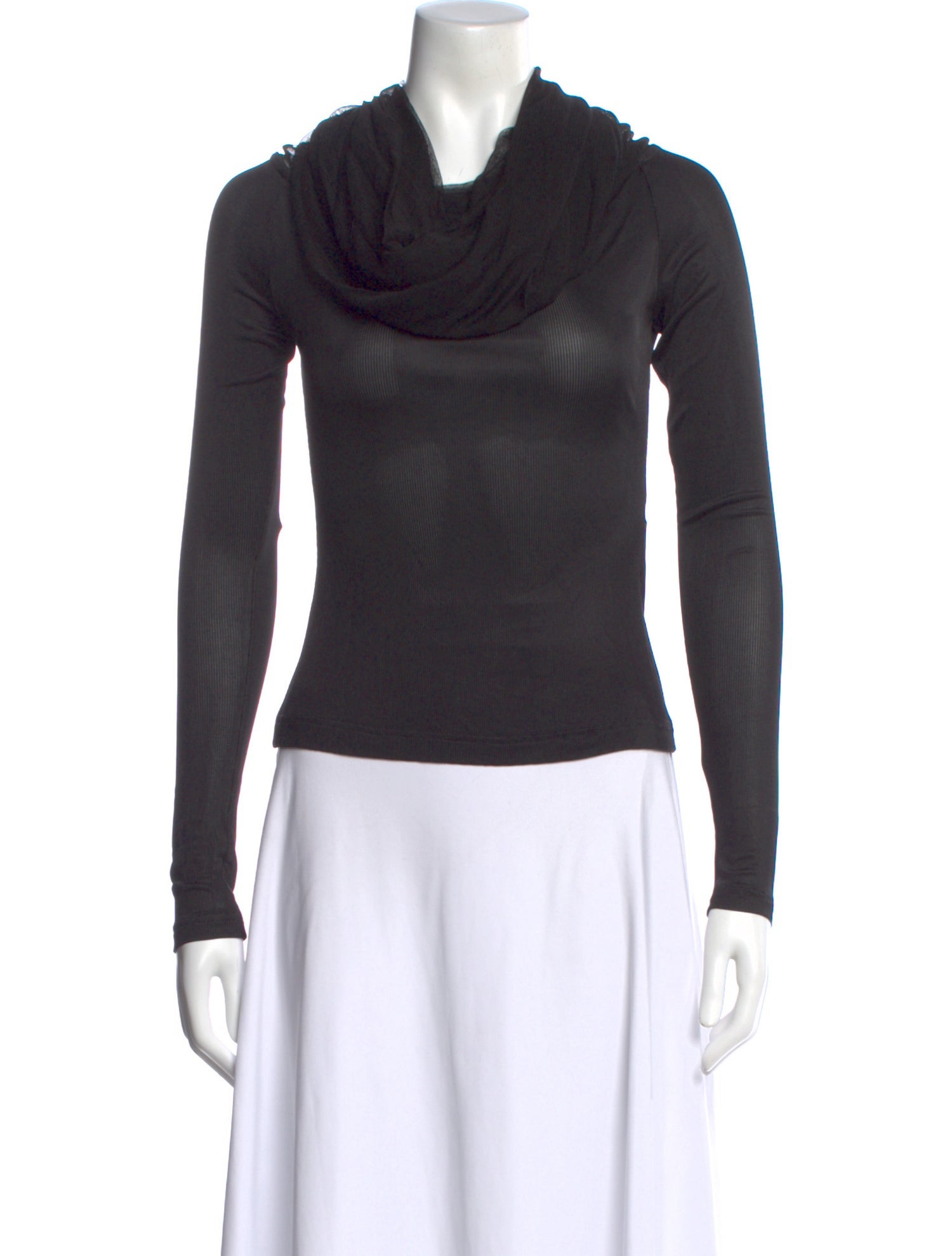 Christopher Esber Cowl Neck Long Sleeve Top w/ Tags