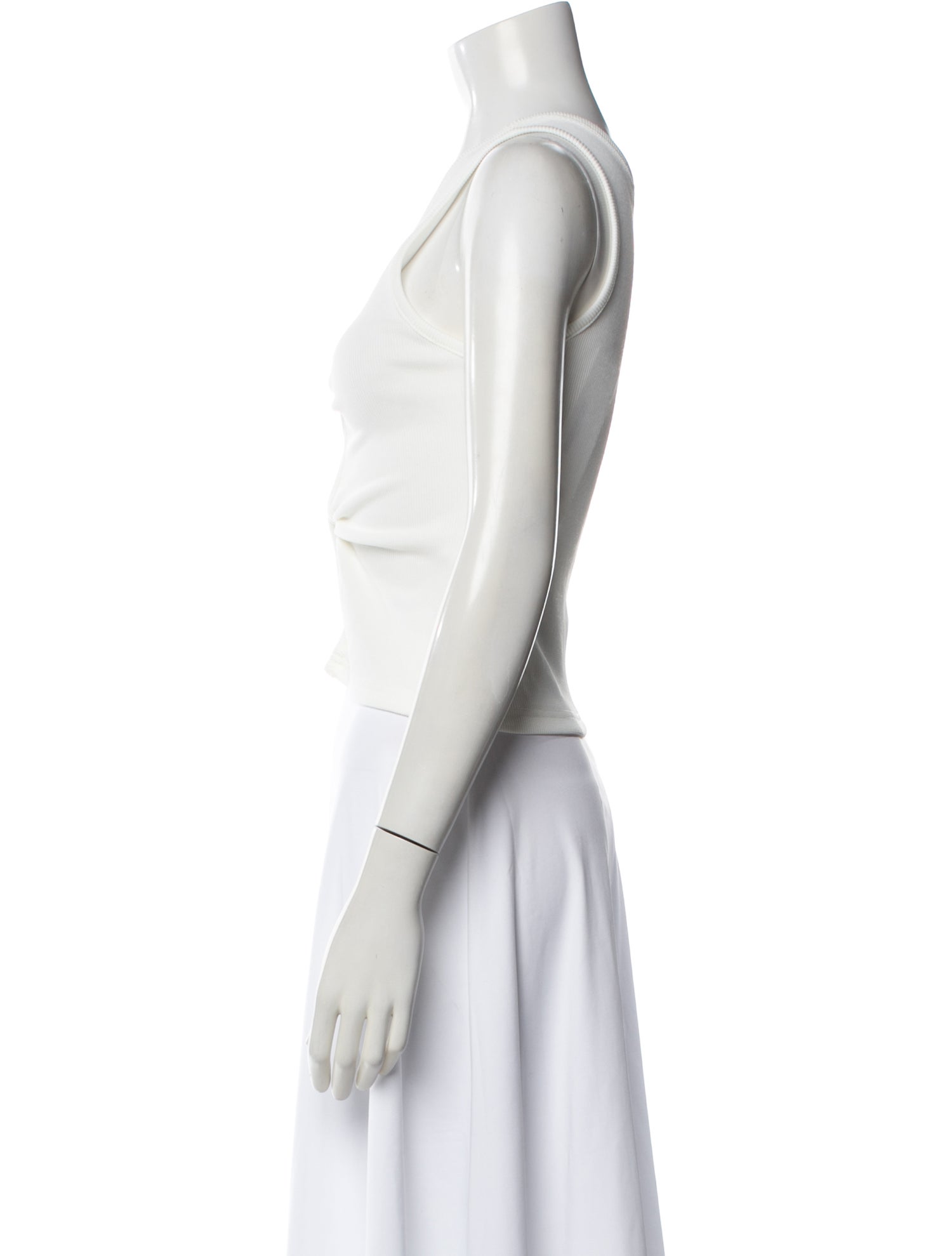 Christopher Esber V-Neck Sleeveless Crop Top