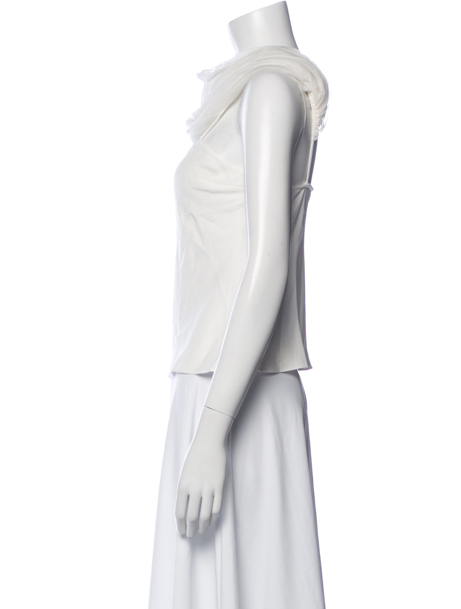 Christopher Esber Nylon Scoop Neck Top