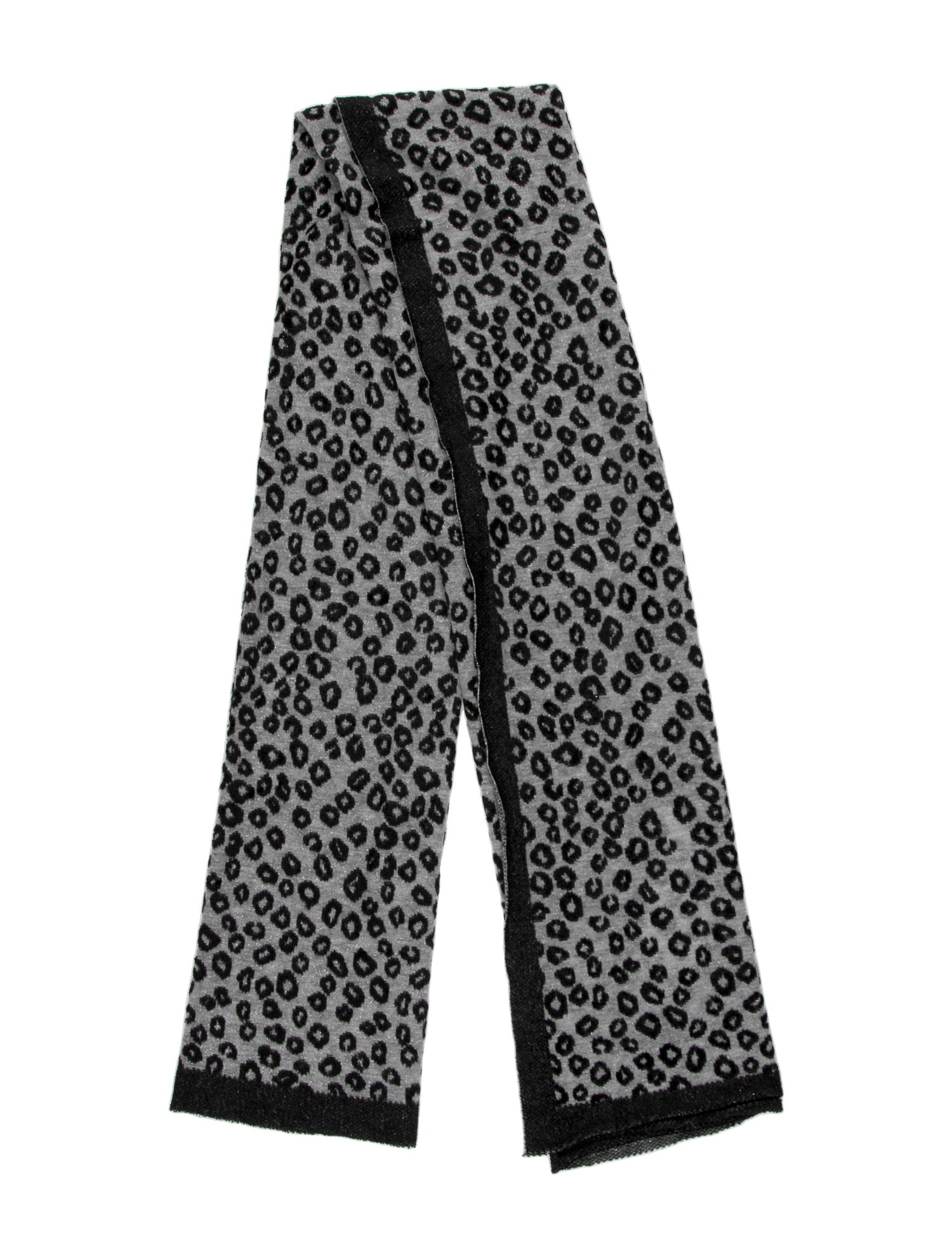 Franco Ferrari Cashmere Animal Print Scarf