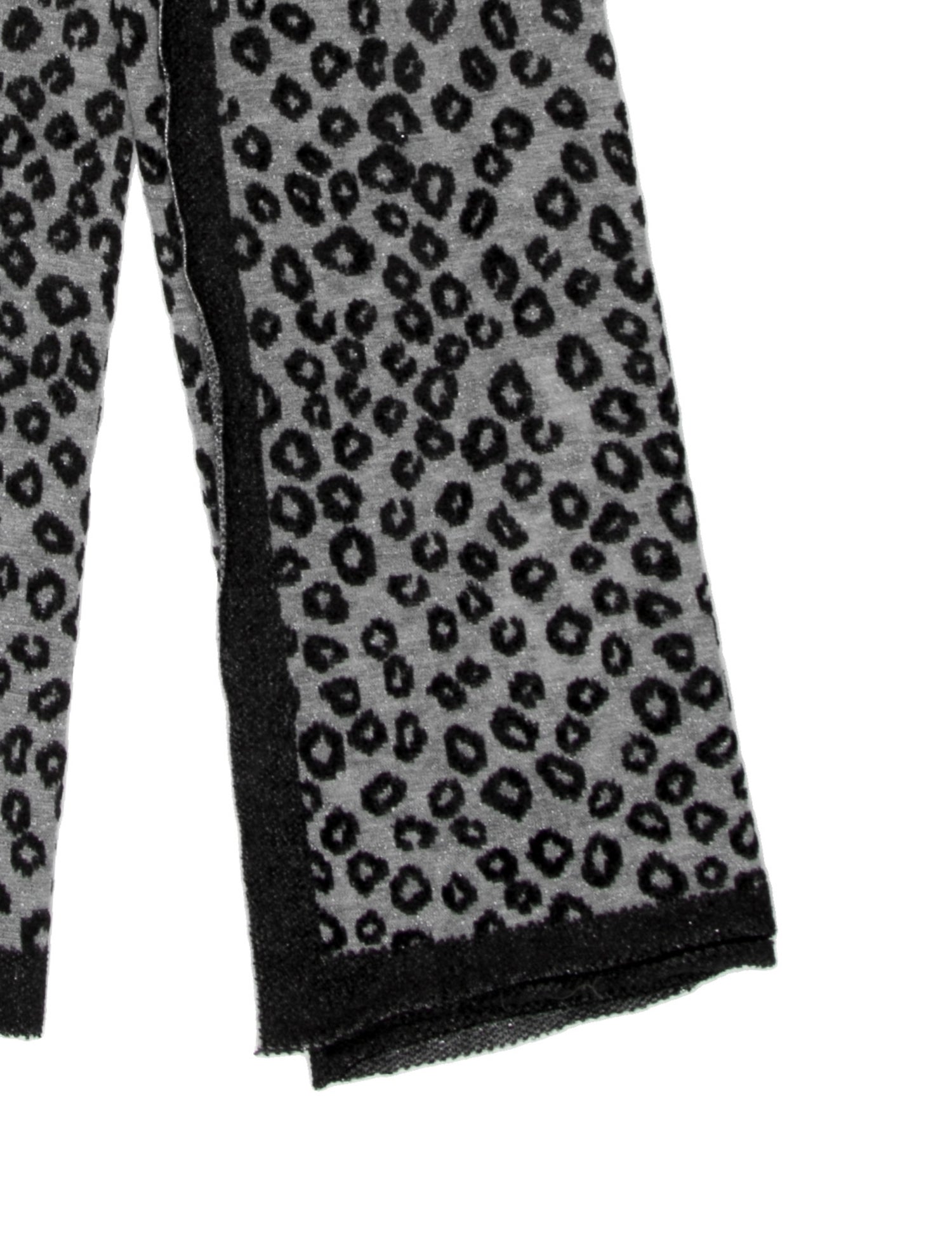 Franco Ferrari Cashmere Animal Print Scarf