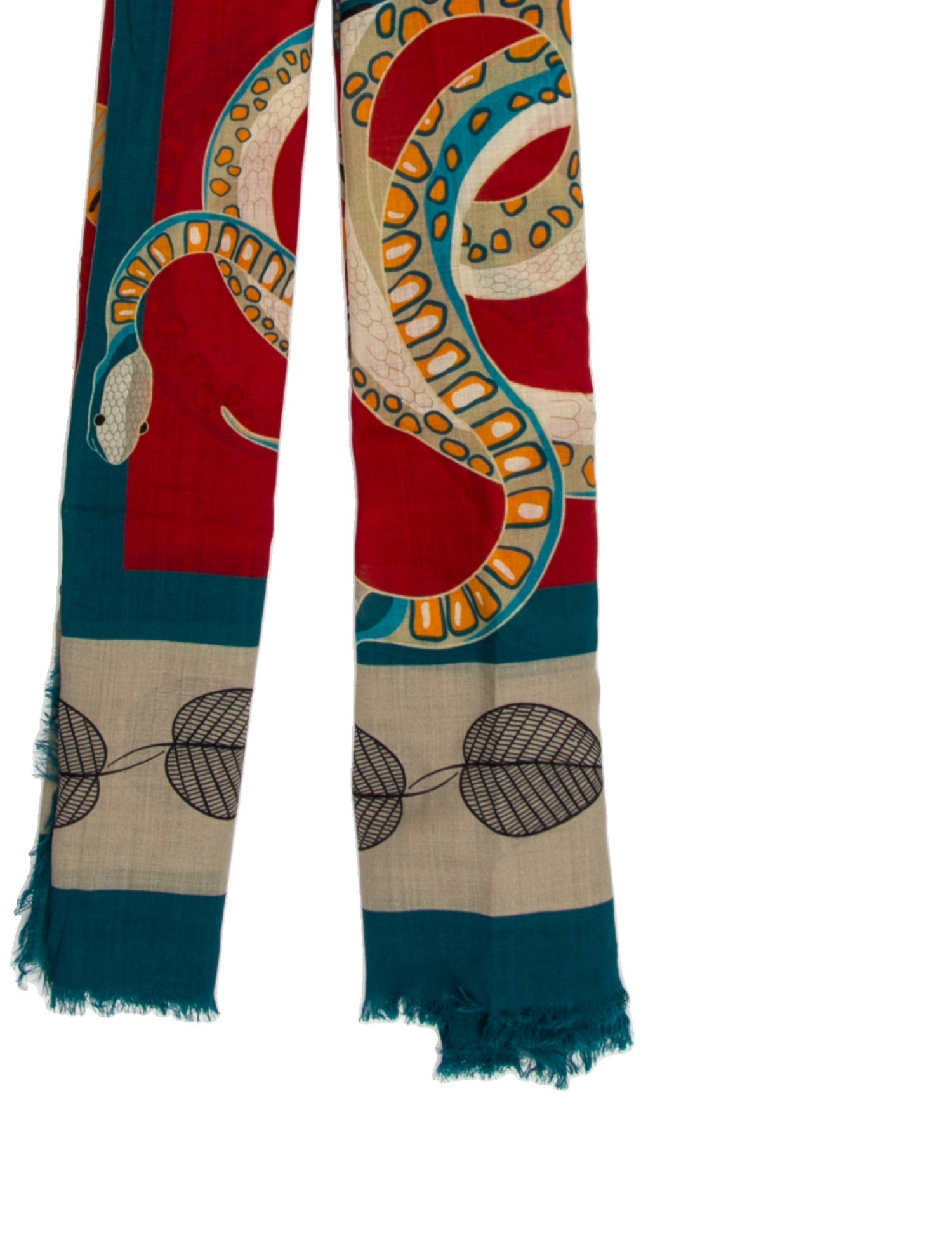 Franco Ferrari Wool Printed Scarf w/ Tags