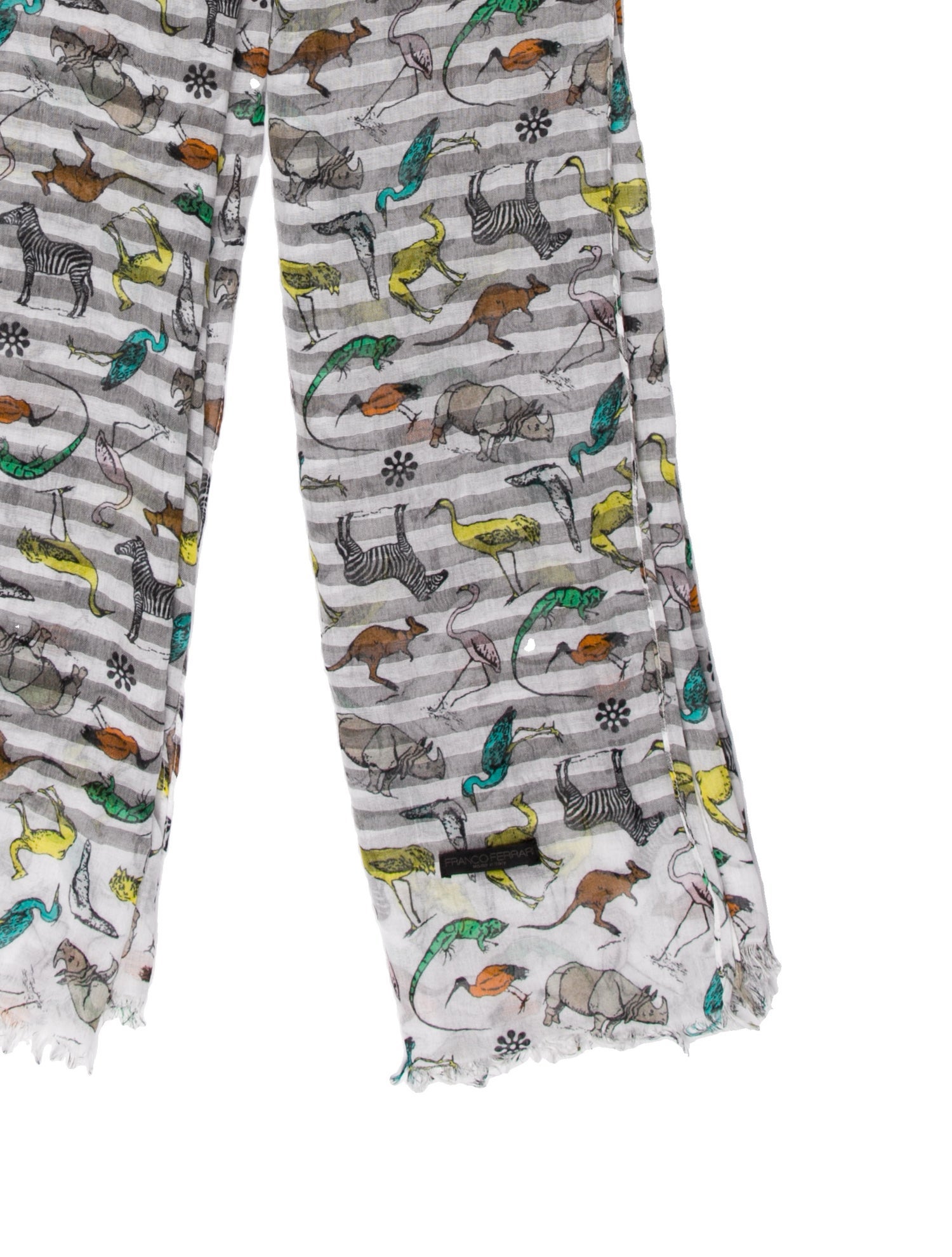 Franco Ferrari Silk Printed Scarf