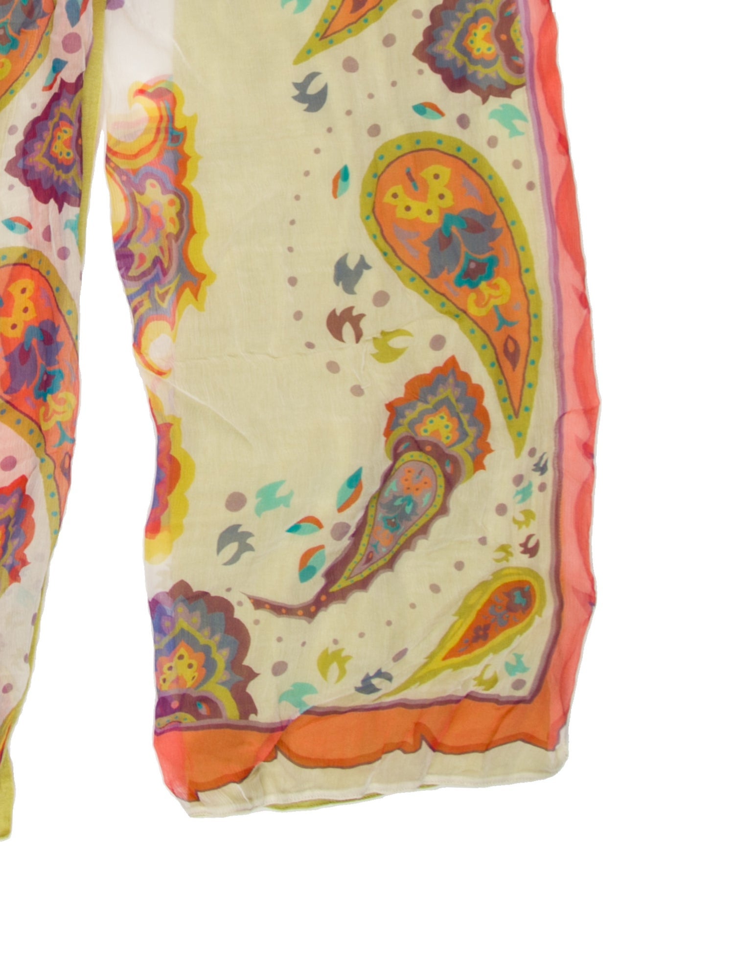 Franco Ferrari Cashmere Floral Print Scarf