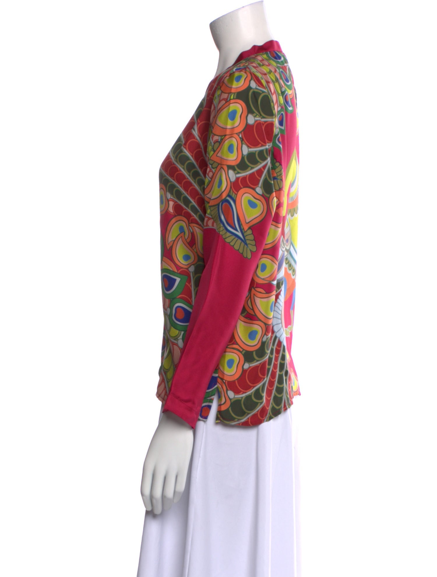 Franco Ferrari Silk Printed Blouse