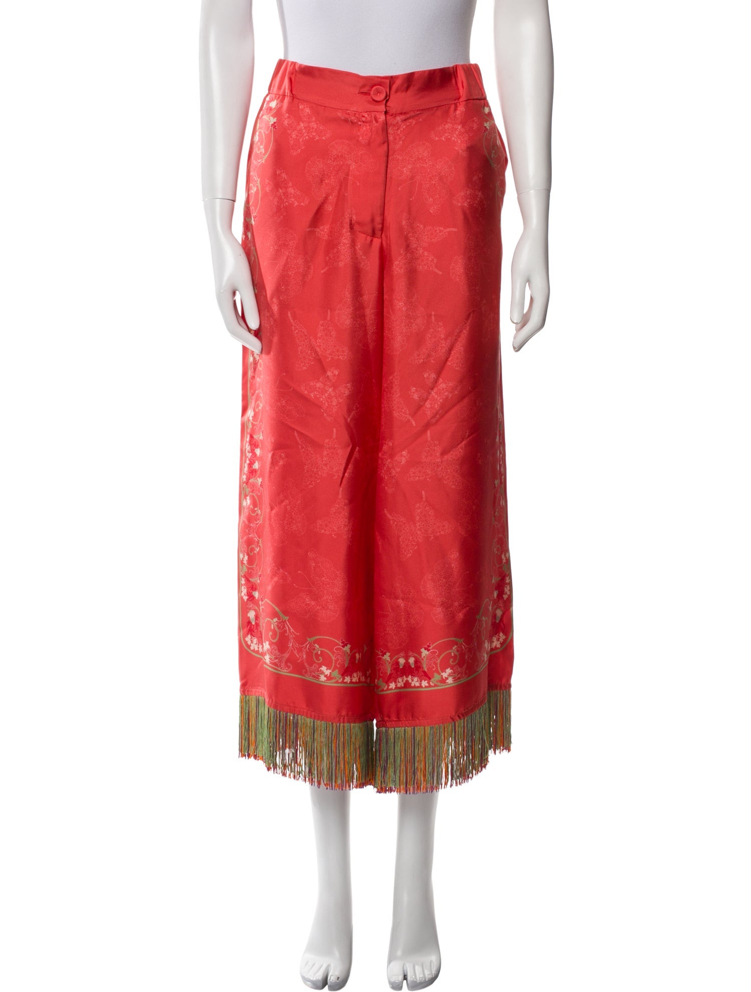 Franco Ferrari Silk Printed Sweatpants w/ Tags