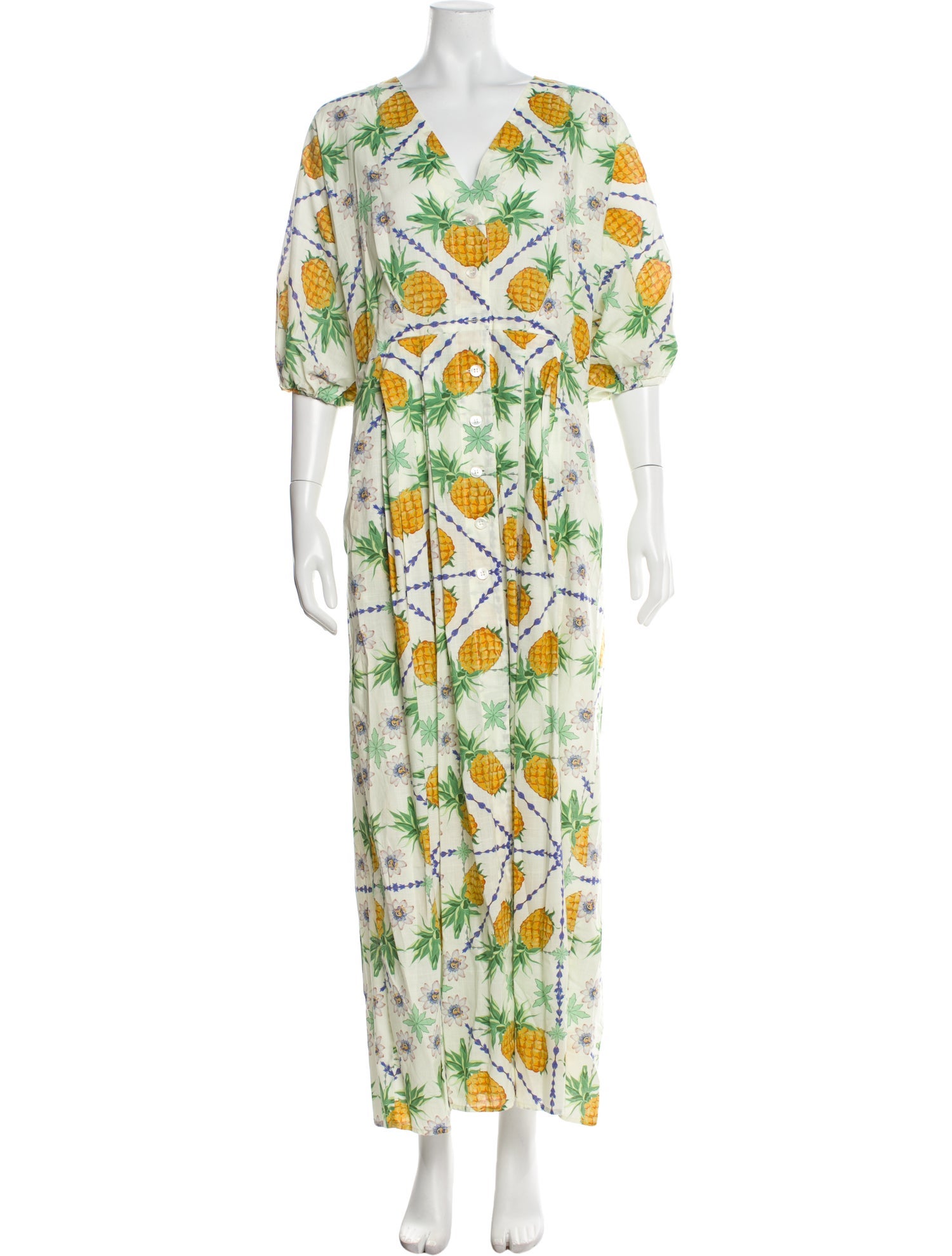 Franco Ferrari Floral Print Long Dress