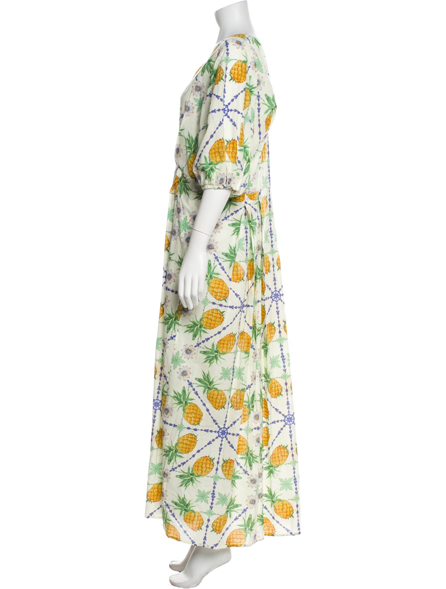 Franco Ferrari Floral Print Long Dress