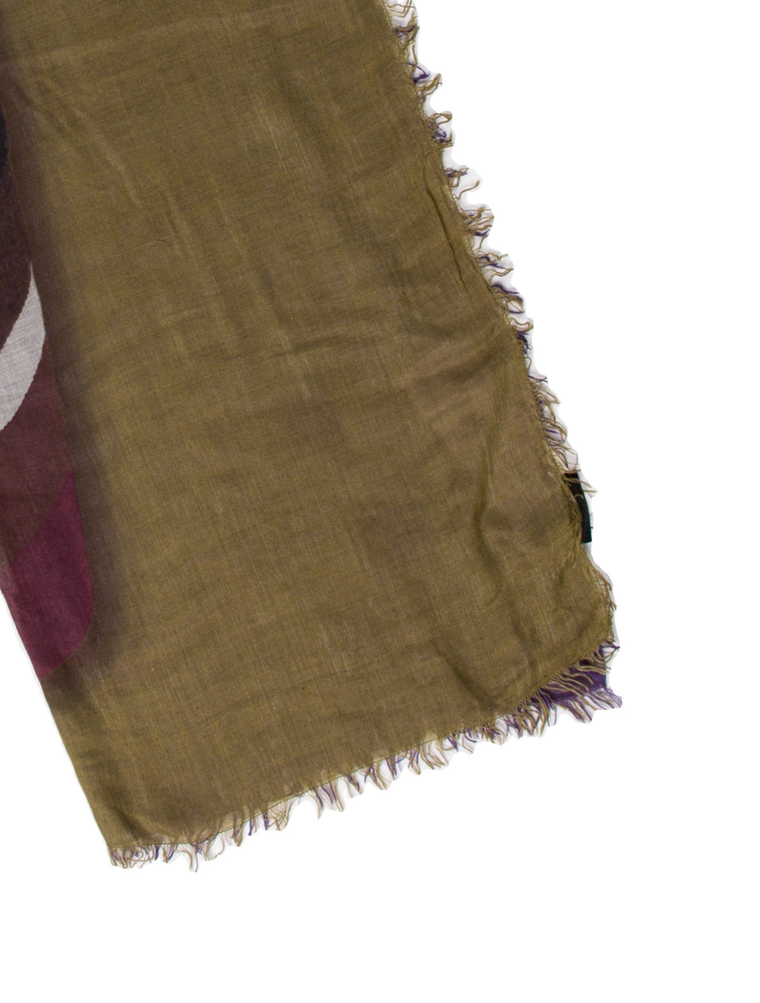 Franco Ferrari Cashmere Paisley Print Scarf