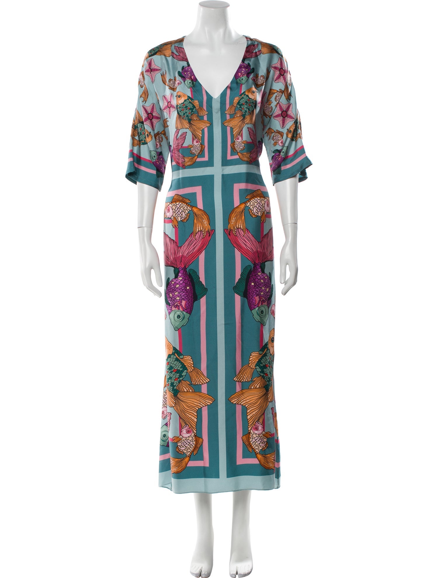 Franco Ferrari Silk Printed Robe