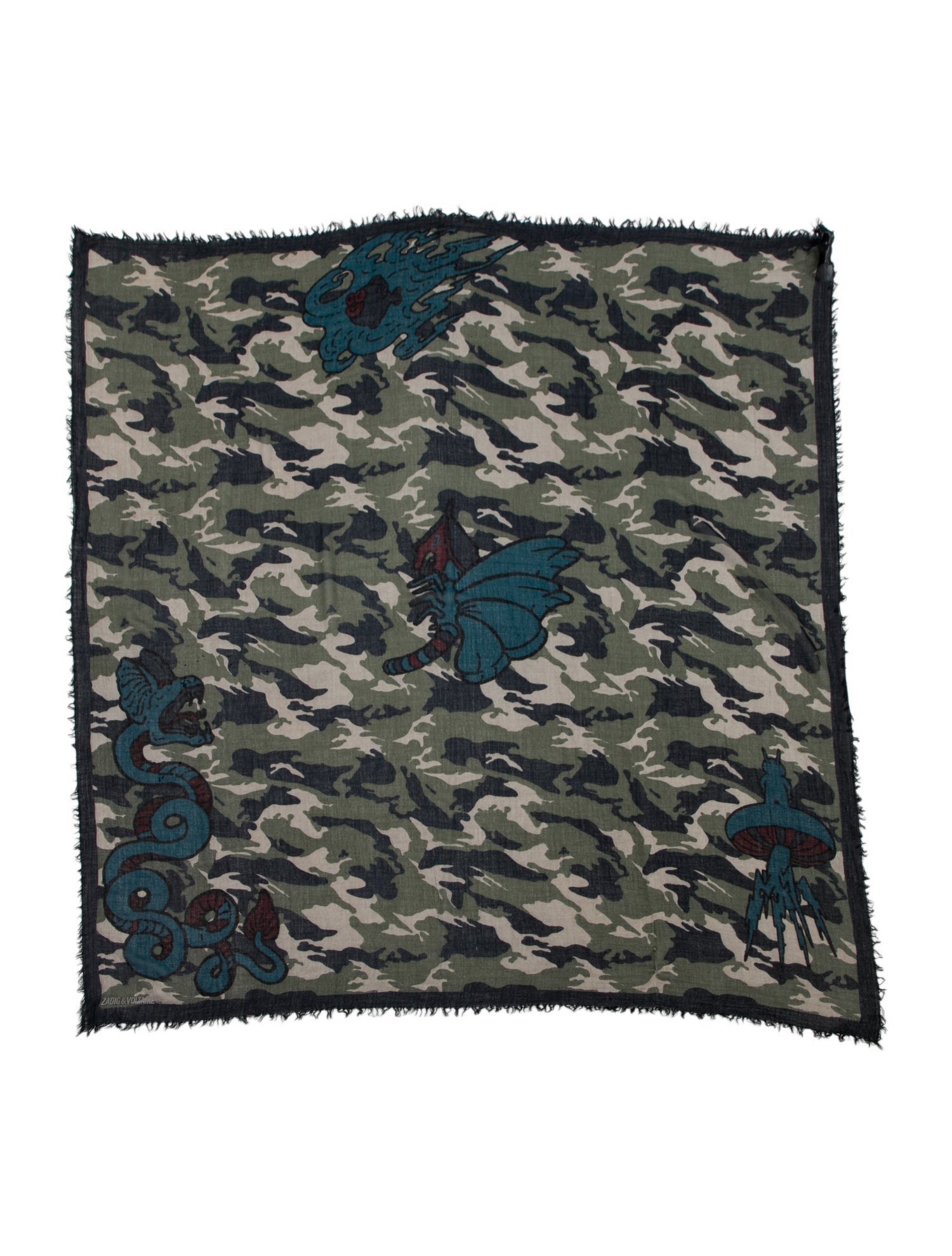 Franco Ferrari Silk Printed Scarf