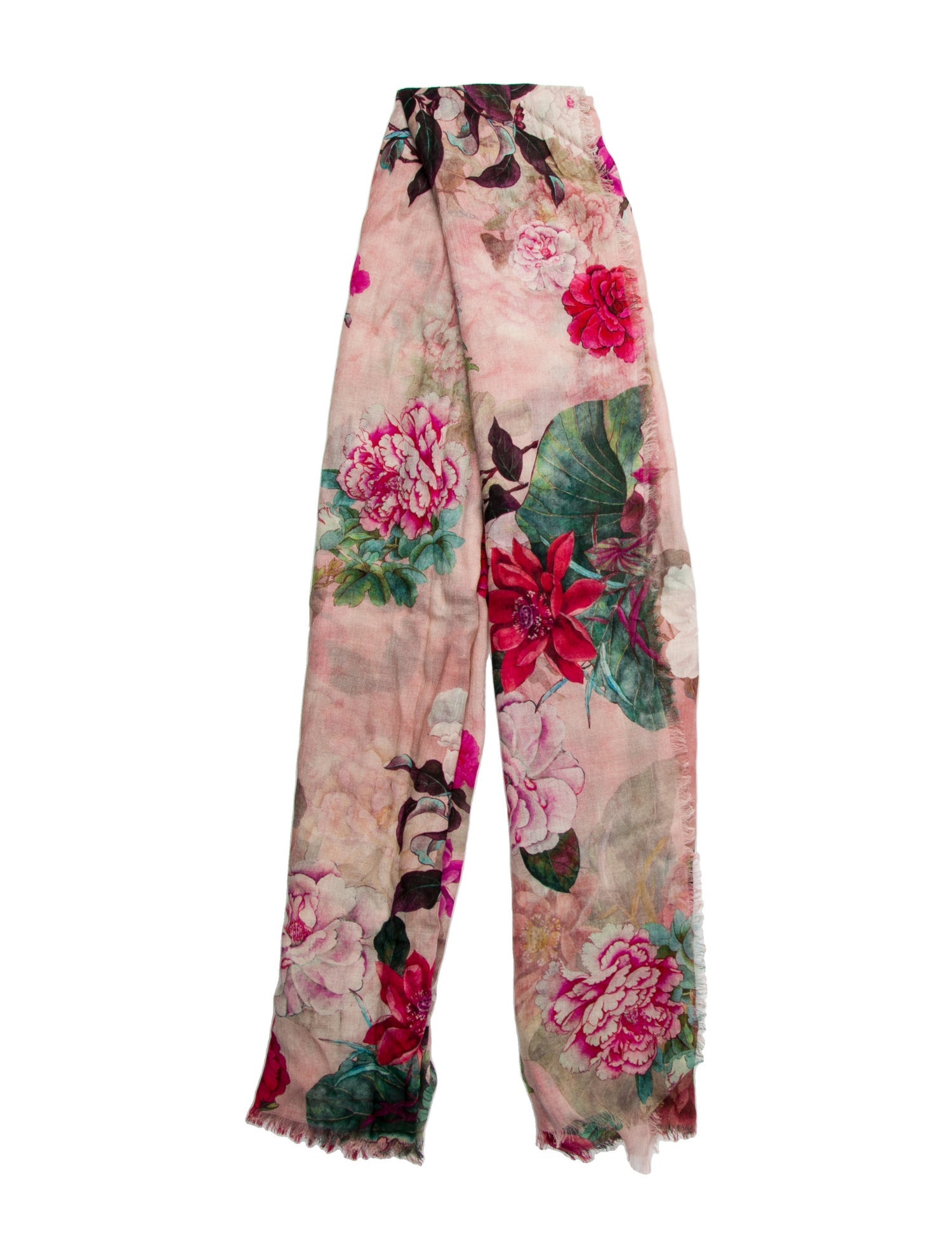 Franco Ferrari Floral Print Scarf w/ Tags