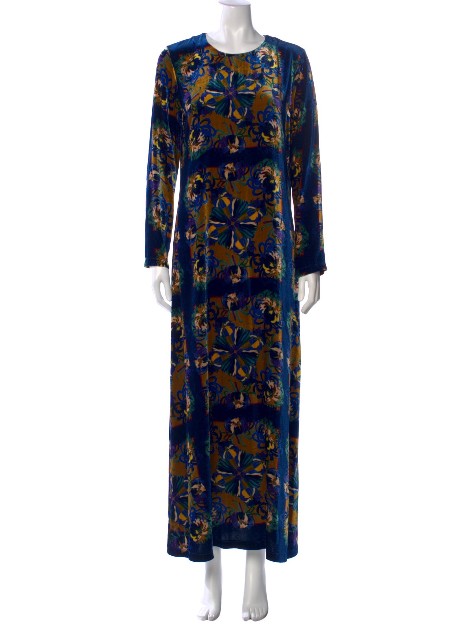 Franco Ferrari Floral Print Long Dress
