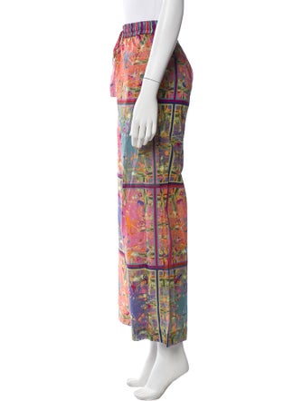 Franco Ferrari Printed Wide Leg Pants