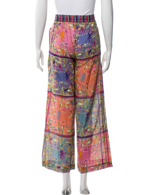 Franco Ferrari Printed Wide Leg Pants