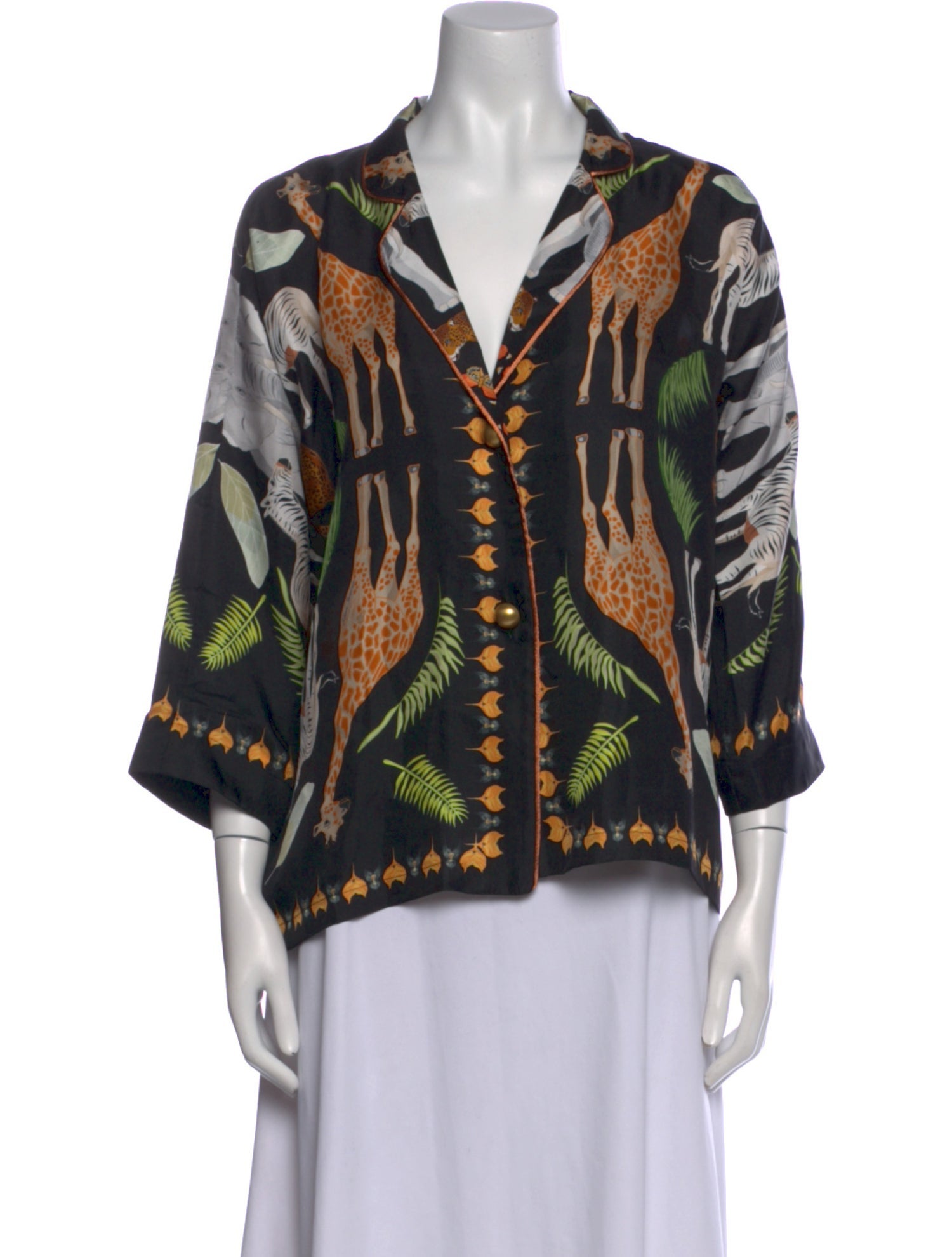 Franco Ferrari Silk Printed Blouse