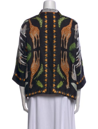 Franco Ferrari Silk Printed Blouse