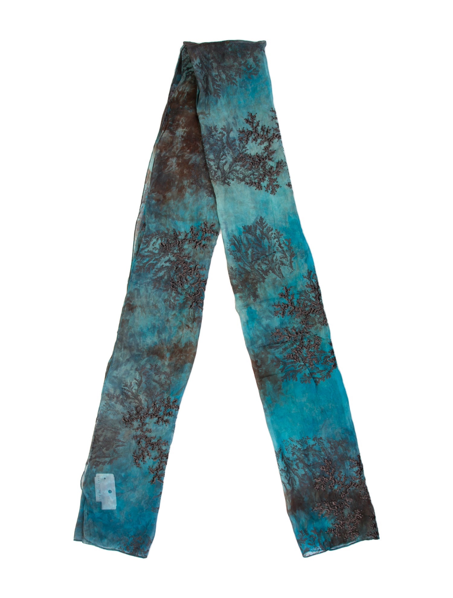 Franco Ferrari Silk Striped Scarf w/ Tags