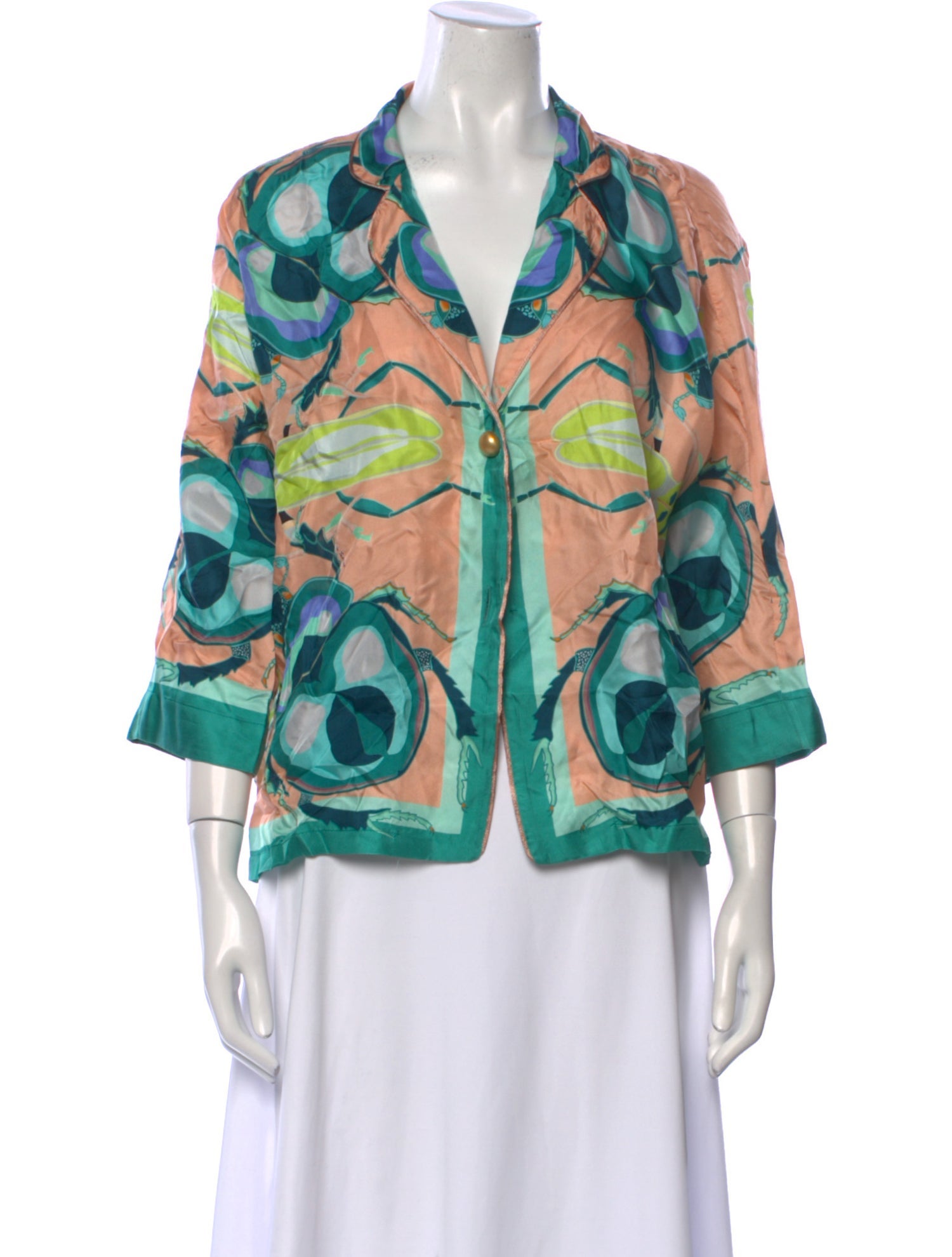 Franco Ferrari Silk Printed Blouse