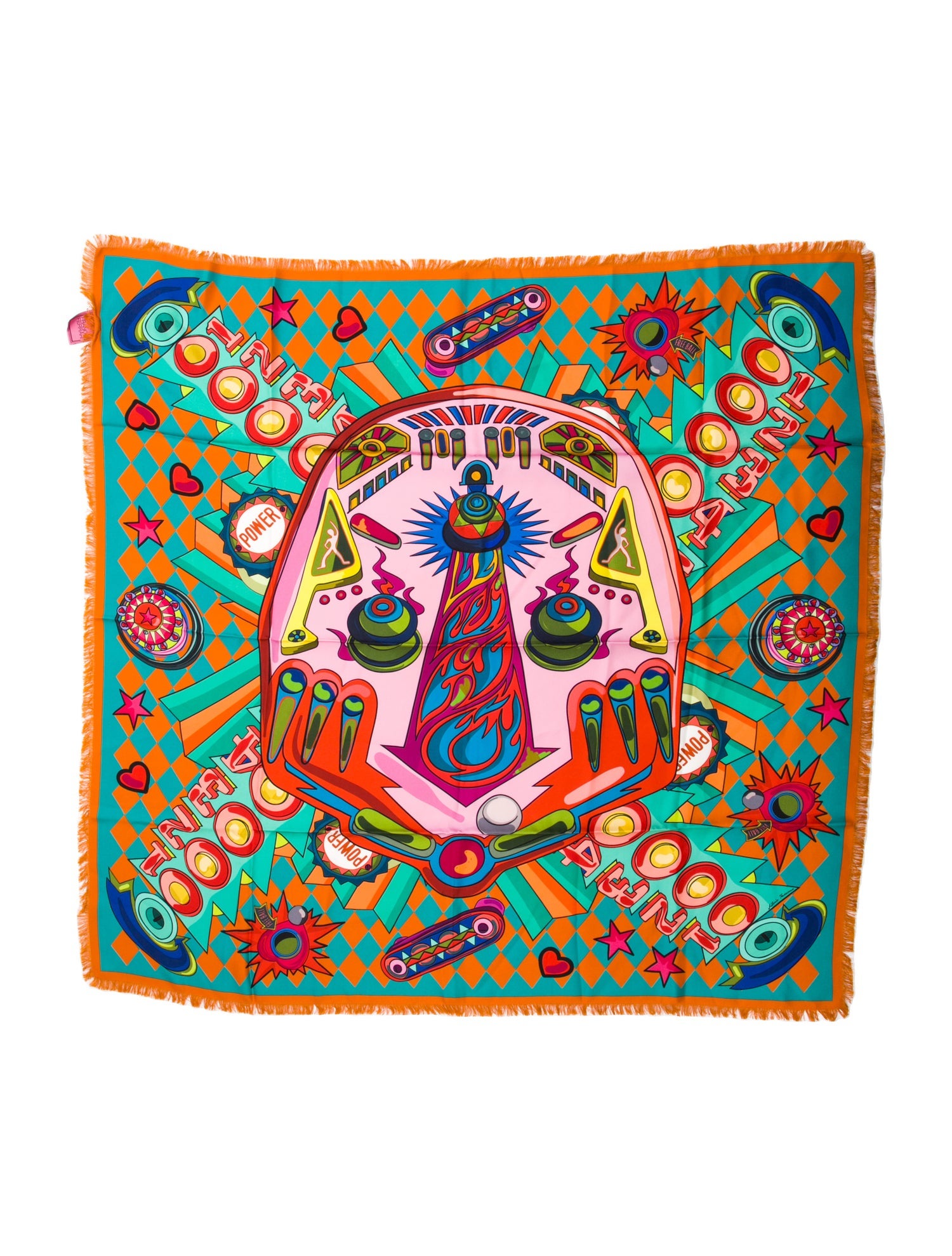 Franco Ferrari Silk Printed Scarf w/ Tags