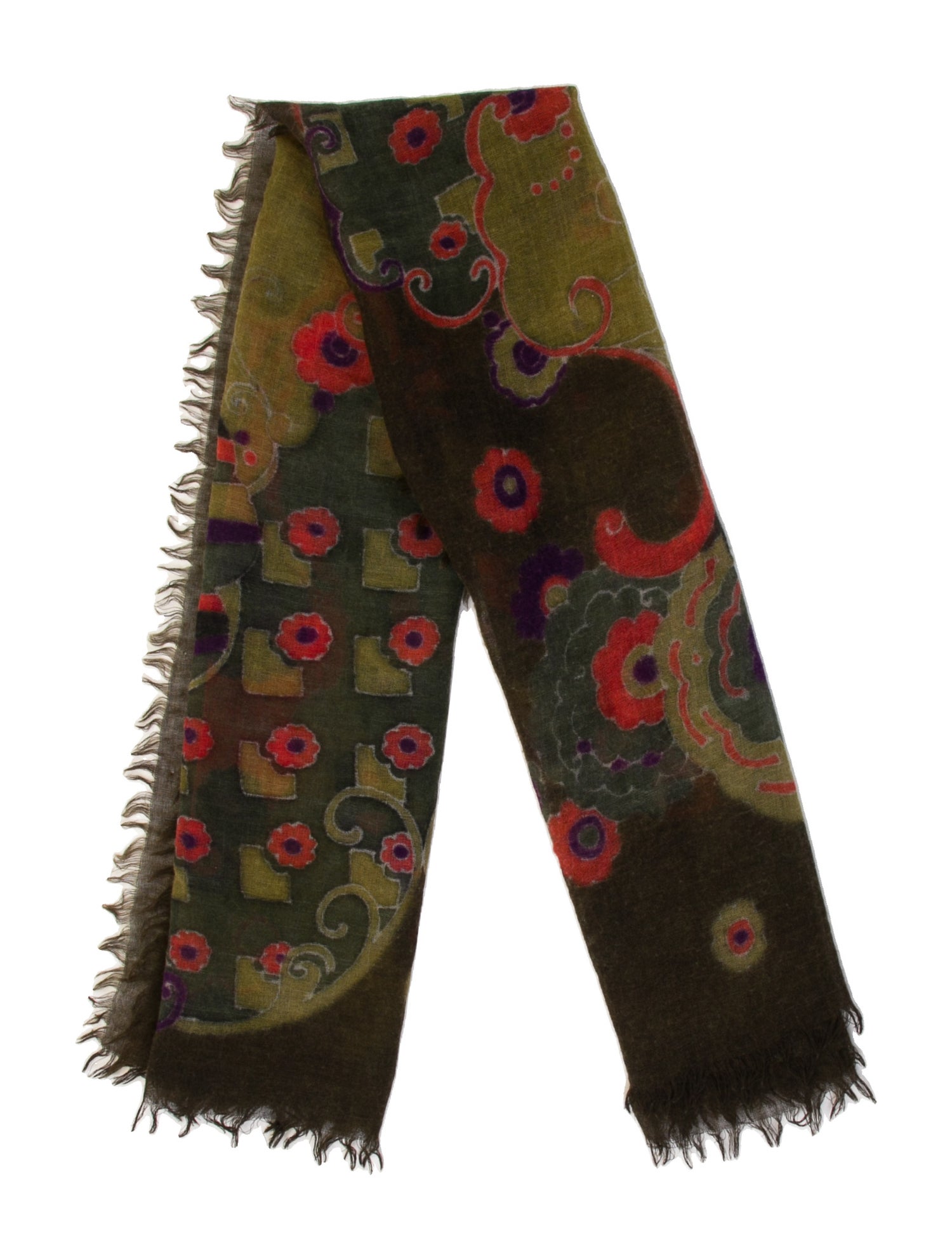 Franco Ferrari Cashmere Printed Shawl