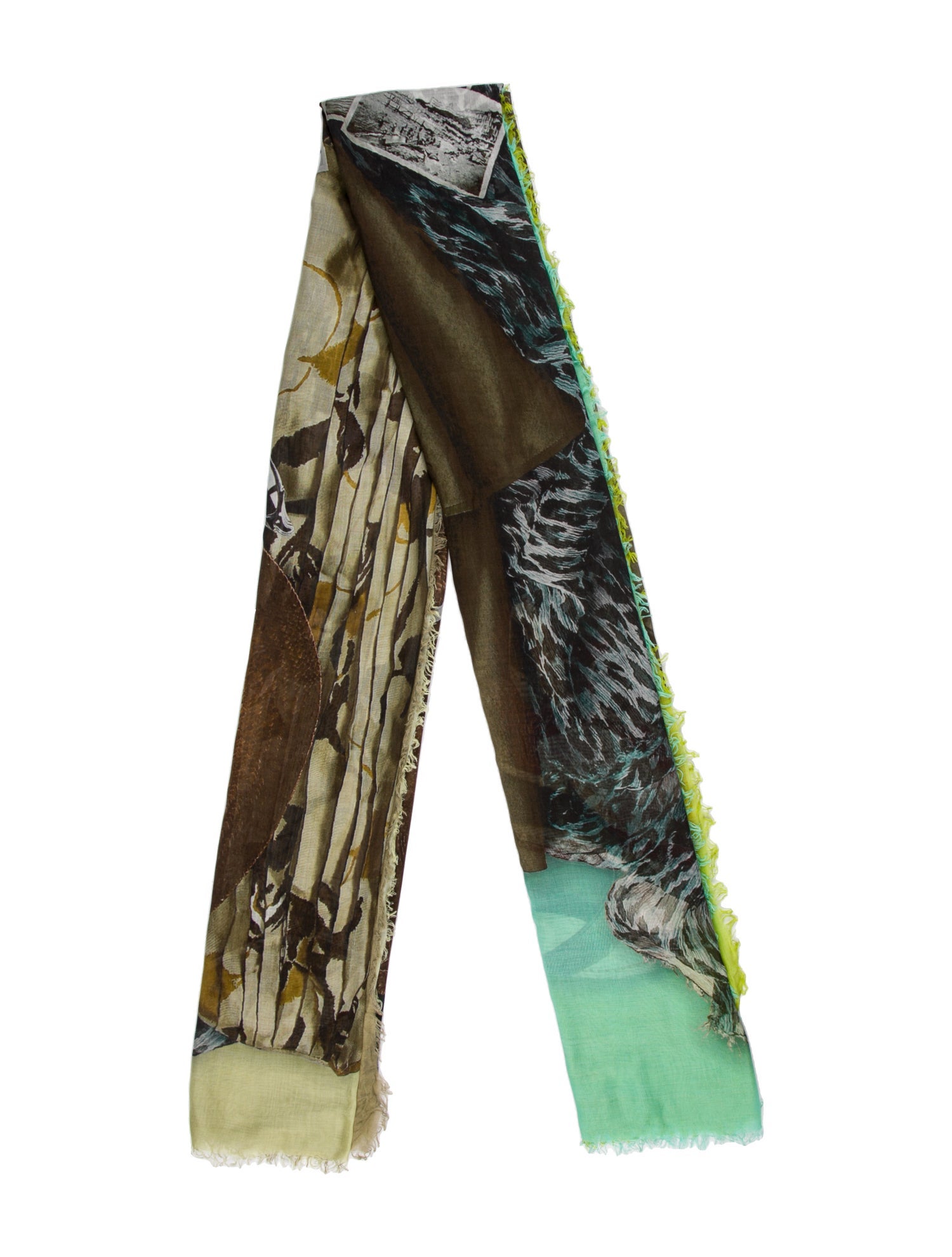 Franco Ferrari Silk Printed Scarf
