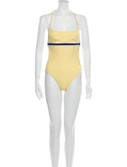 Solid & Striped One-Piece w/ Tags Yellow