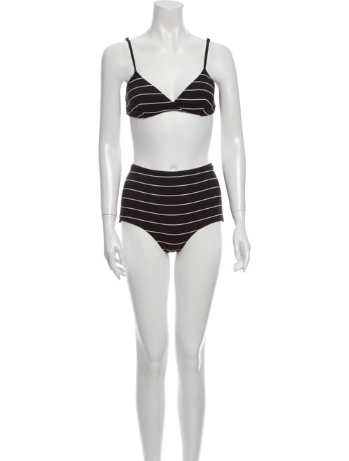 Solid & Striped Striped Bikini Black