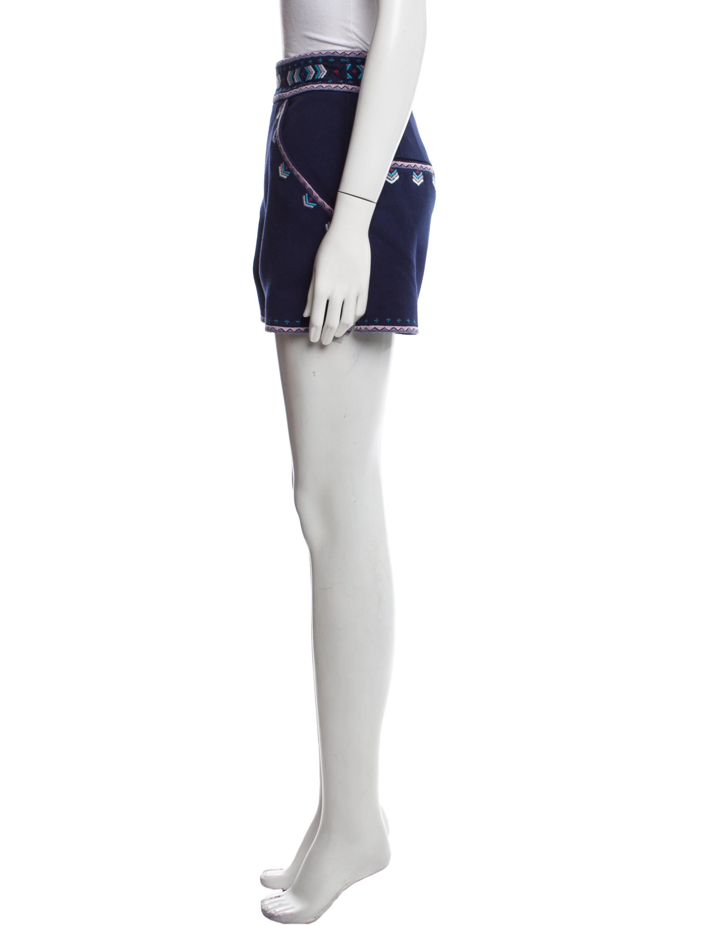 Solid & Striped Printed Mini Shorts