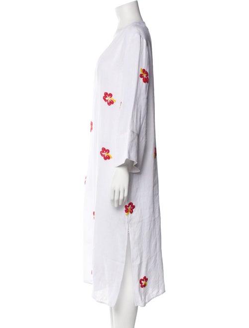 Solid & Striped Linen Midi Length Dress