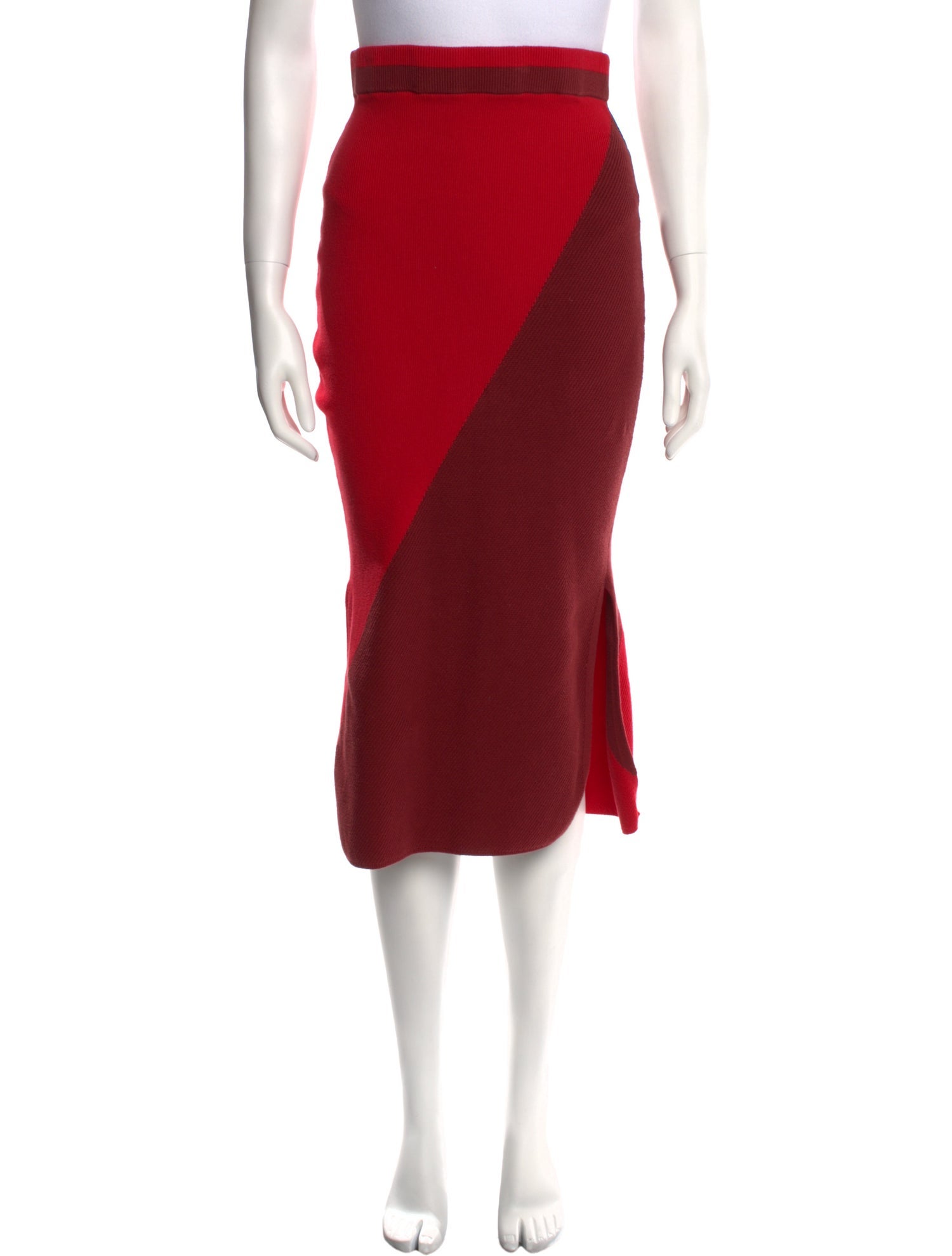 Solid & Striped Midi Length Skirt