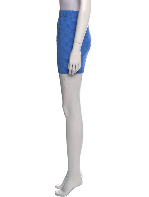 Solid & Striped Plaid Print Mini Skirt