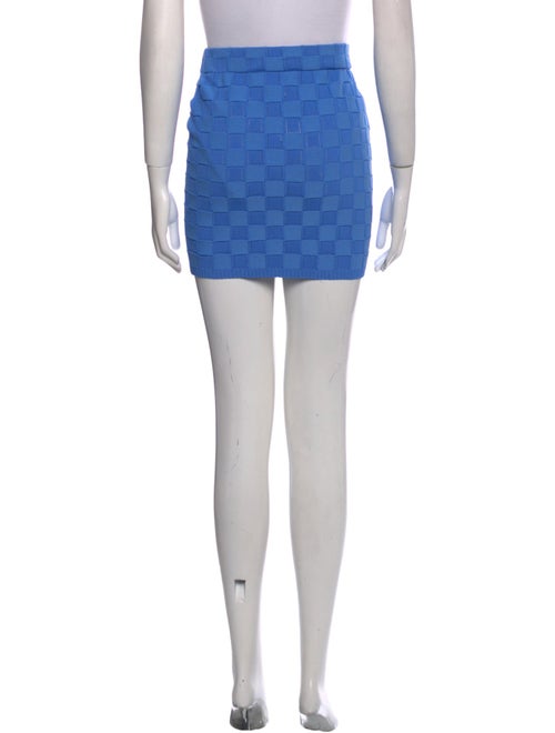 Solid & Striped Plaid Print Mini Skirt