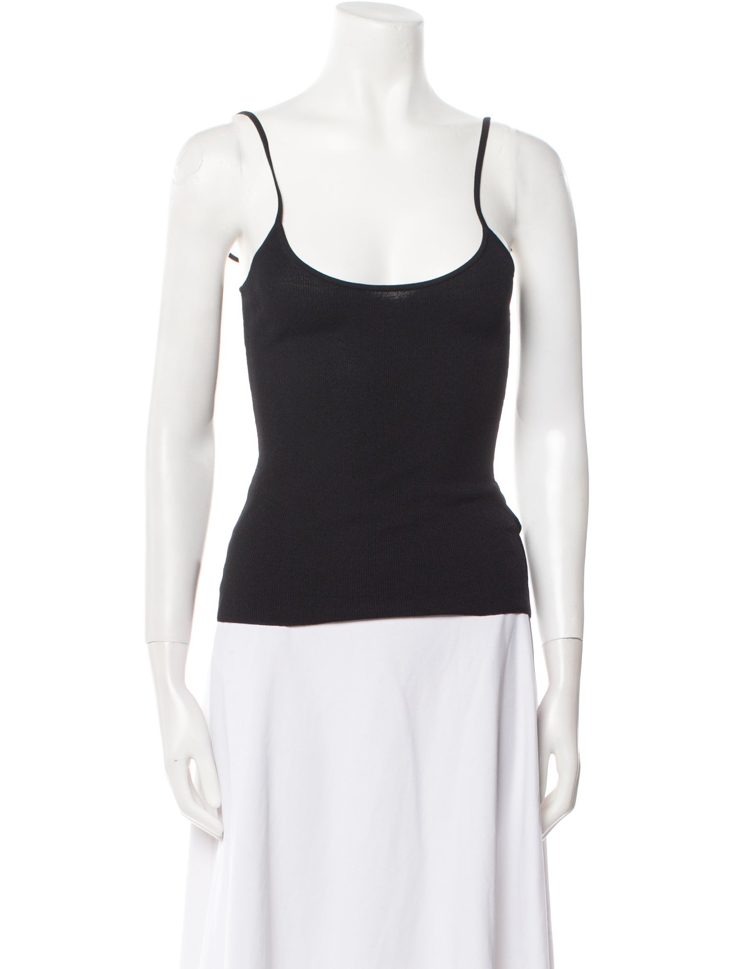 Solid & Striped Scoop Neck Sleeveless Top