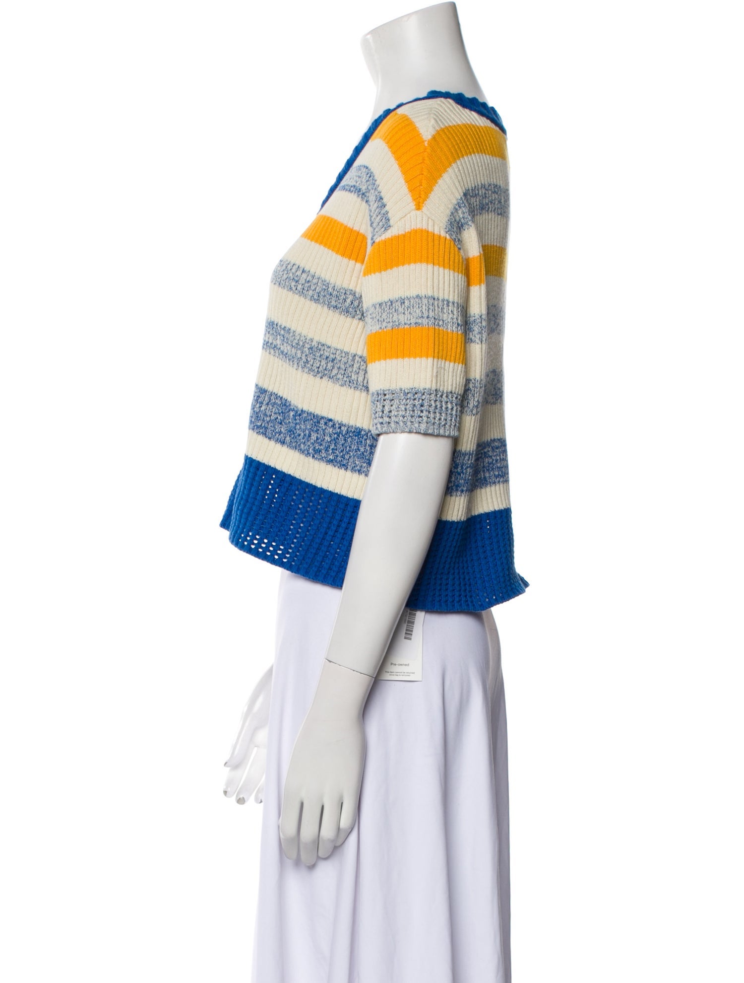 Solid & Striped Striped V-Neck Sweater