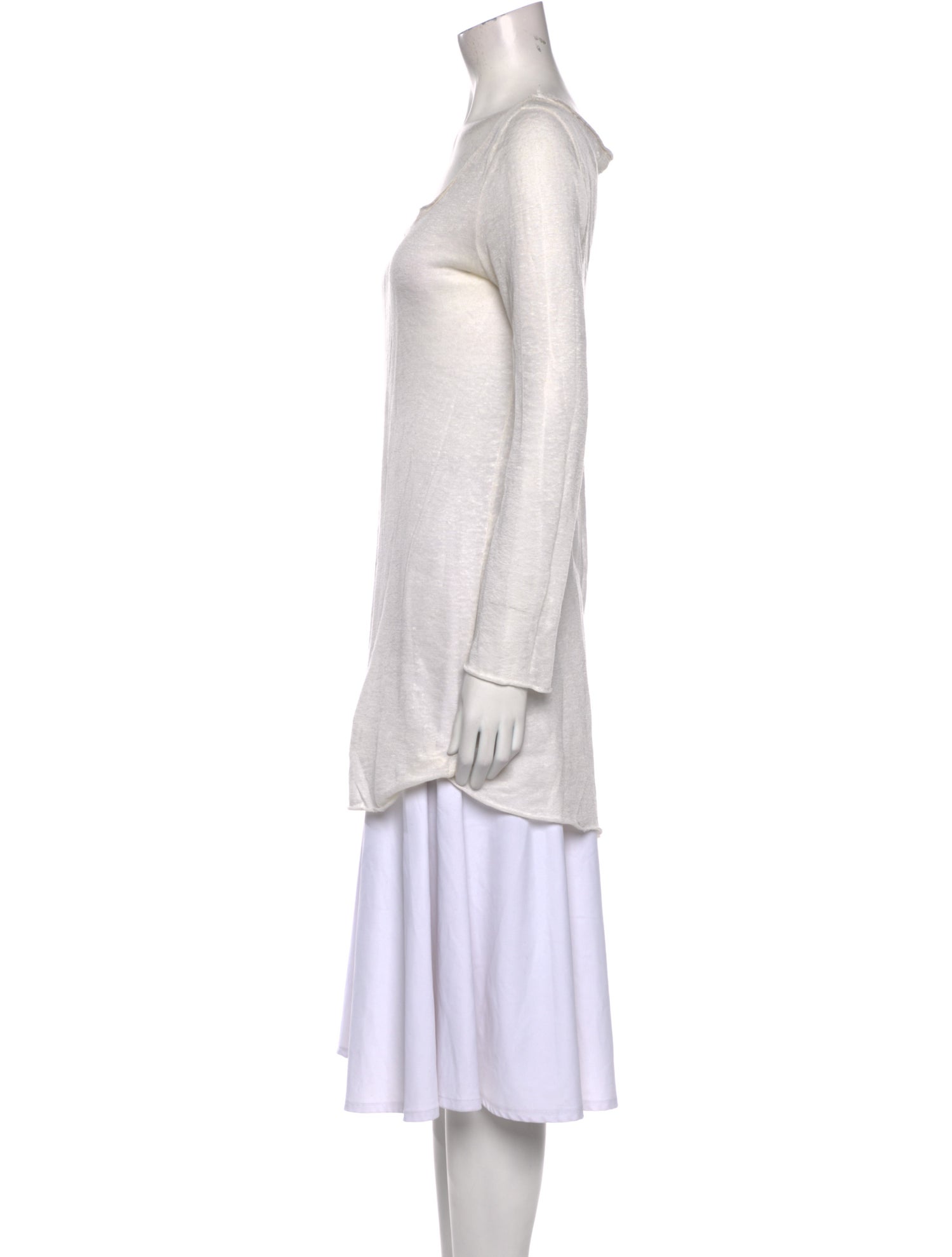 Solid & Striped Linen Scoop Neck Sweater