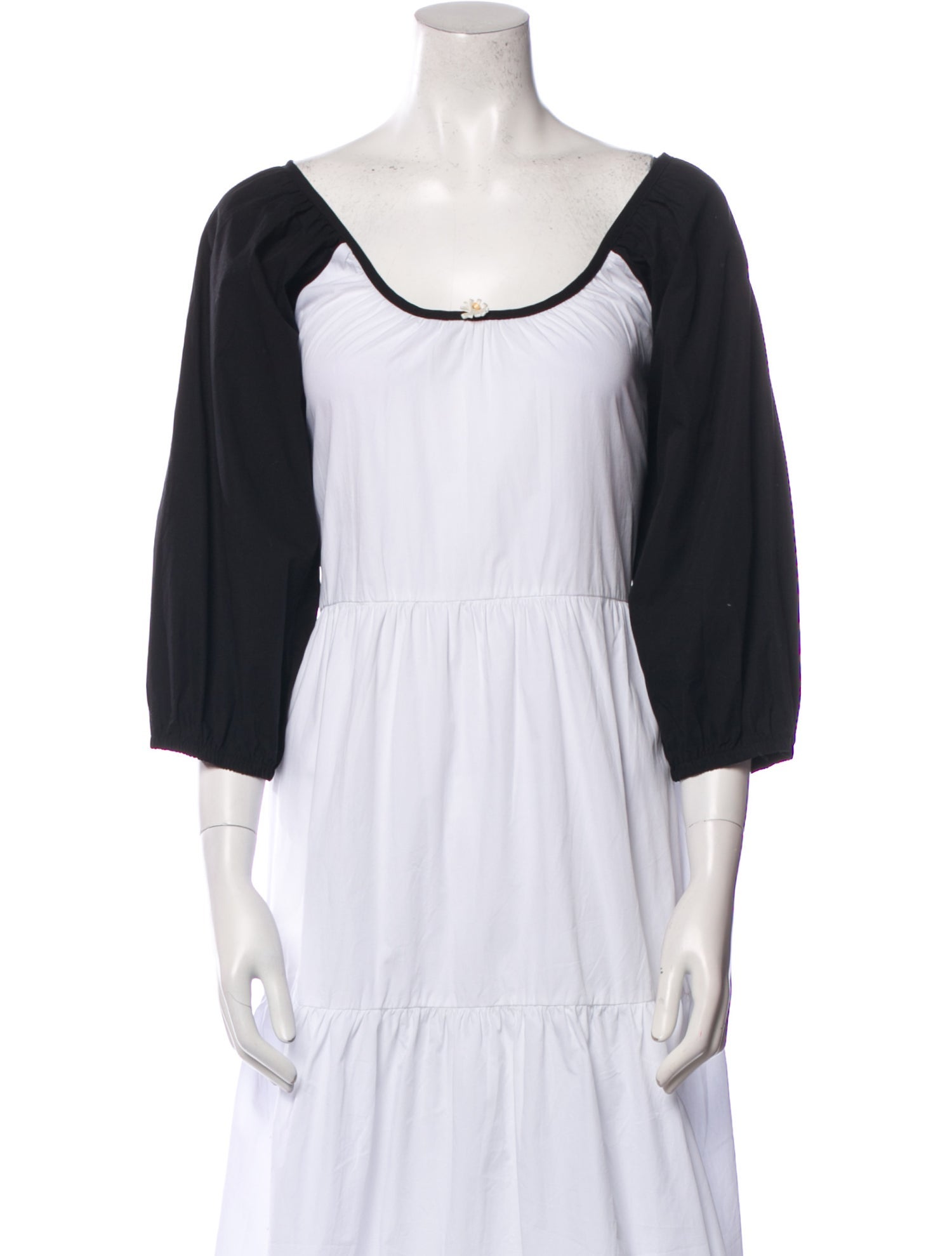 Solid & Striped Scoop Neck Long Dress w/ Tags