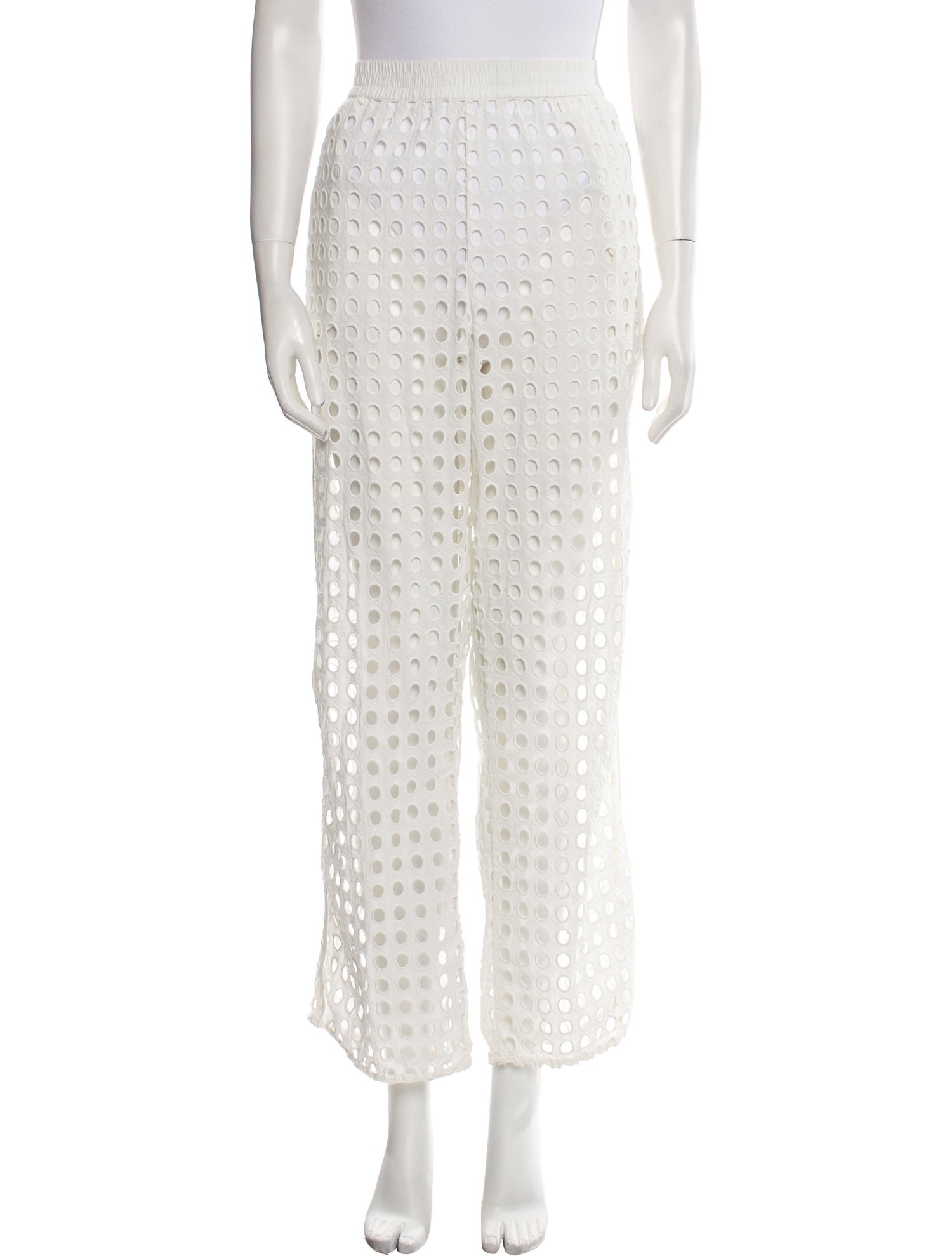 Solid & Striped Lace Pattern Cover-Up