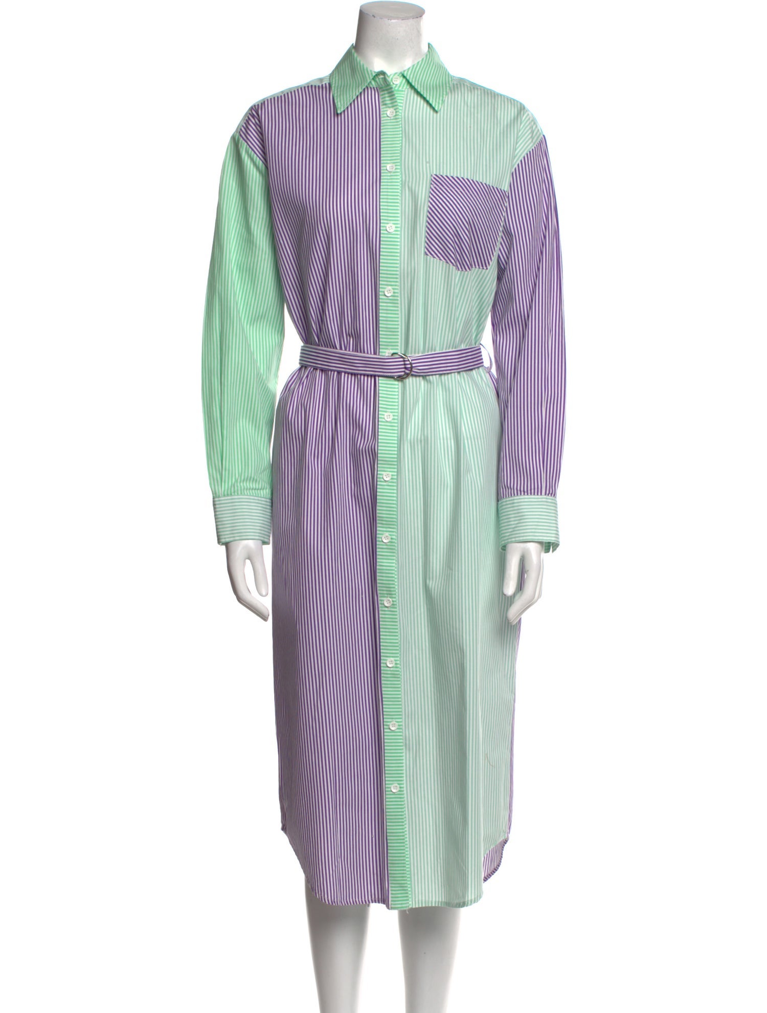 Solid & Striped Striped Midi Length Dress