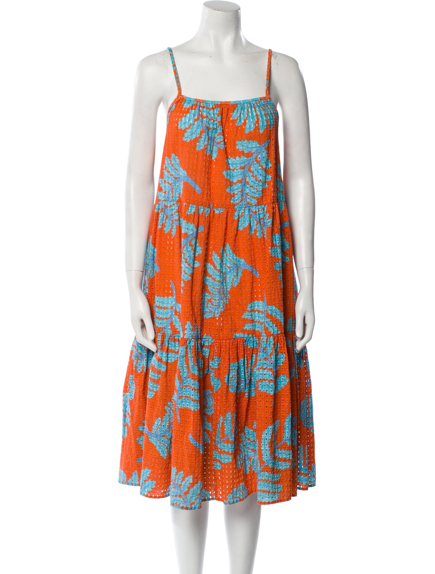 Solid & Striped Printed Midi Length Dress