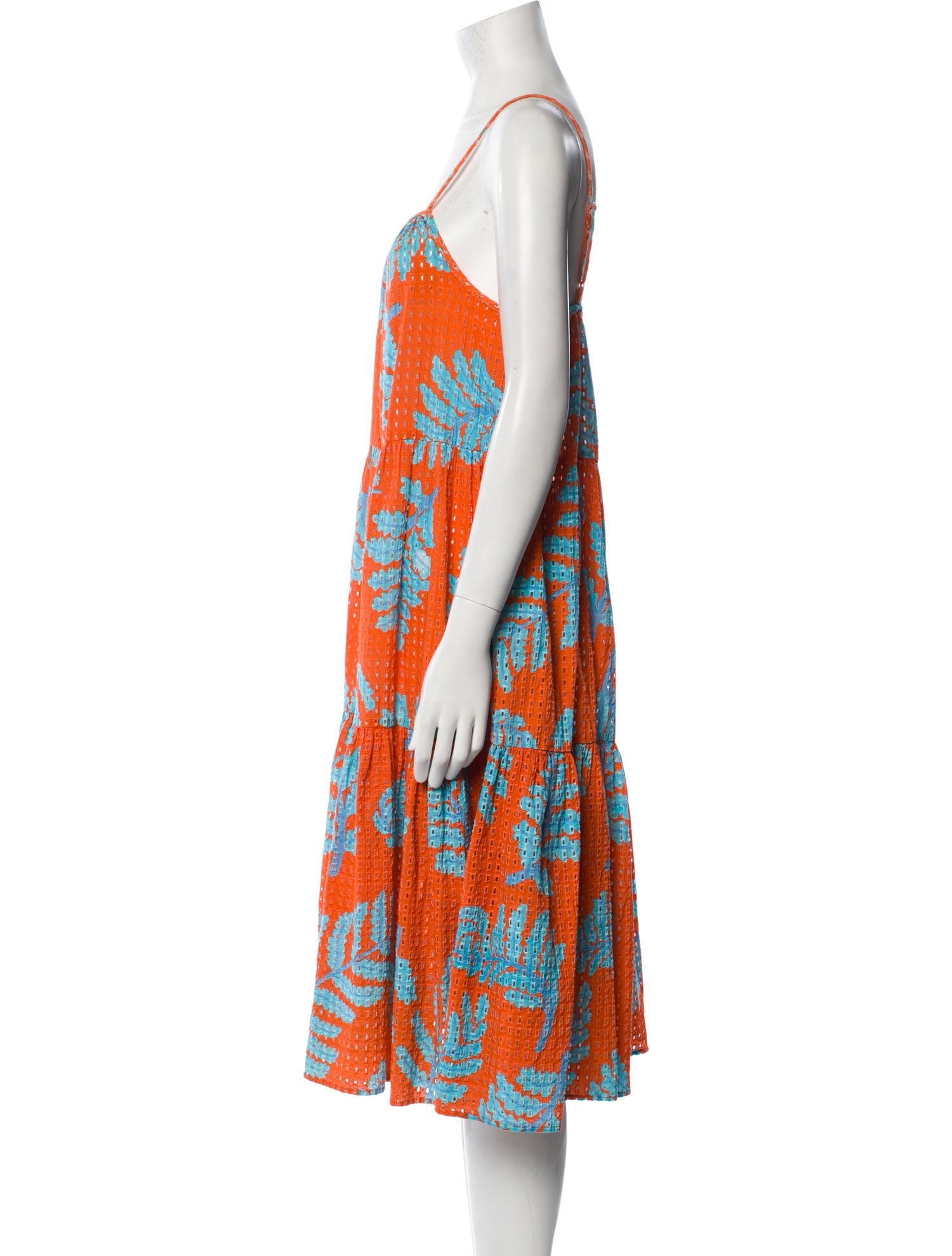 Solid & Striped Printed Midi Length Dress