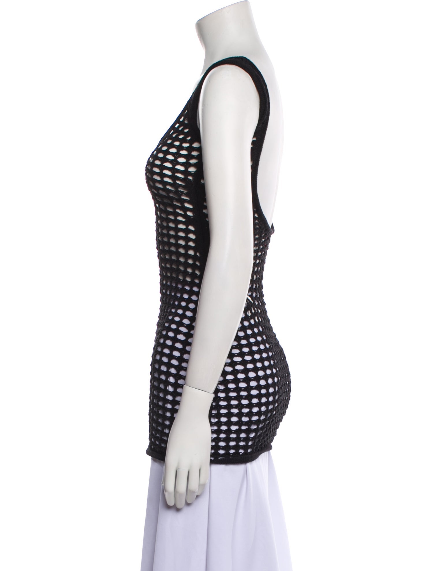 Solid & Striped Scoop Neck Sleeveless Top