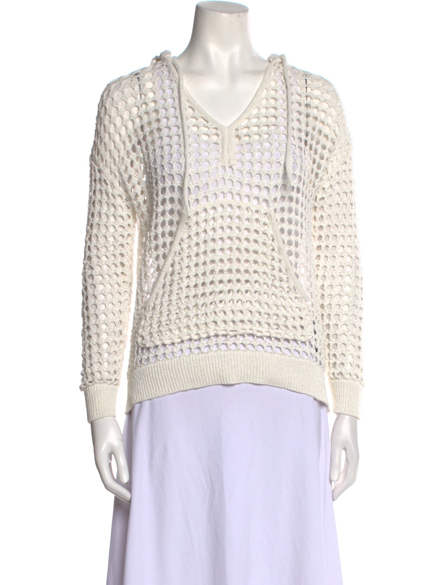 Solid & Striped V-Neck Sweater