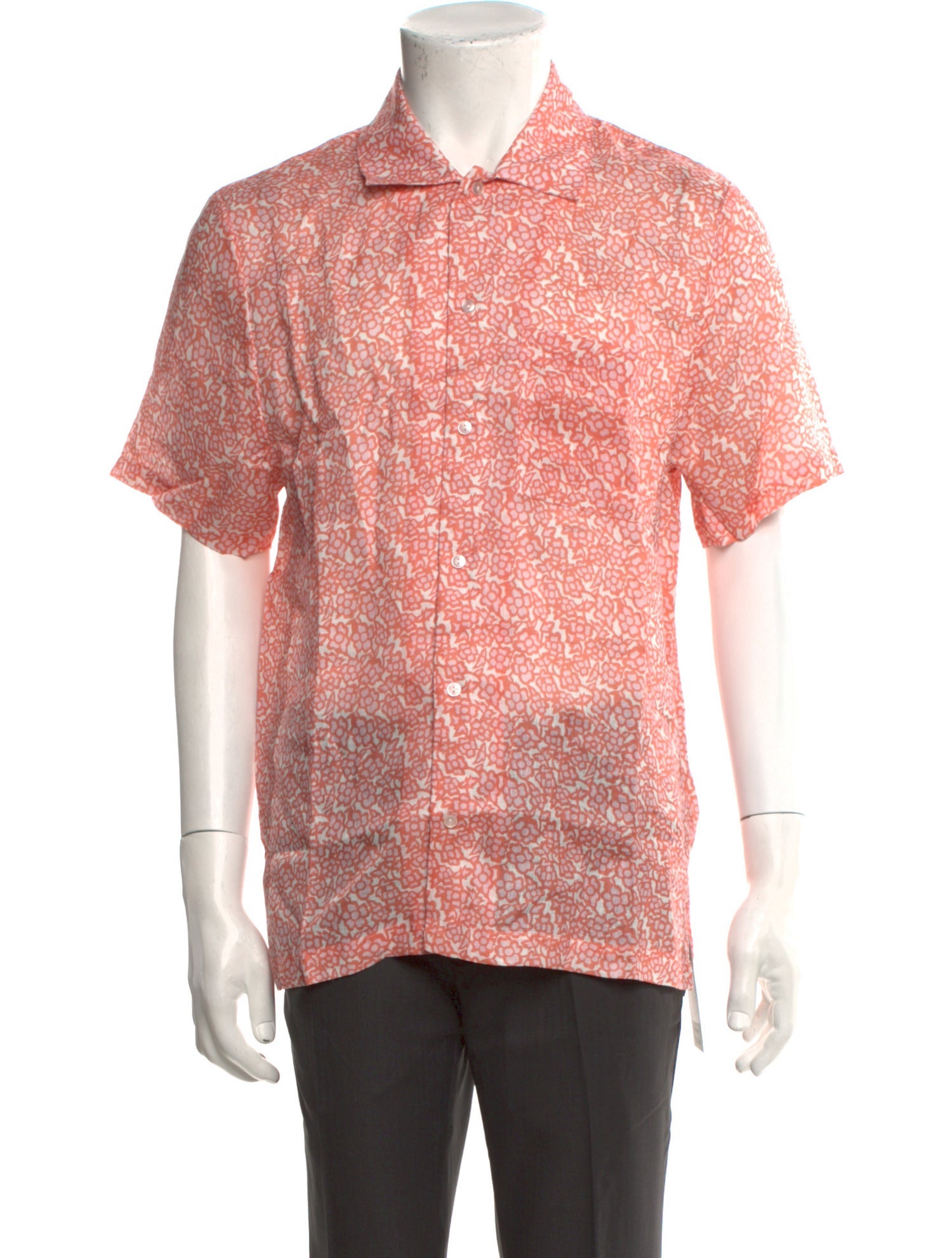 Solid & Striped Linen Camouflage Print Shirt w/ Tags