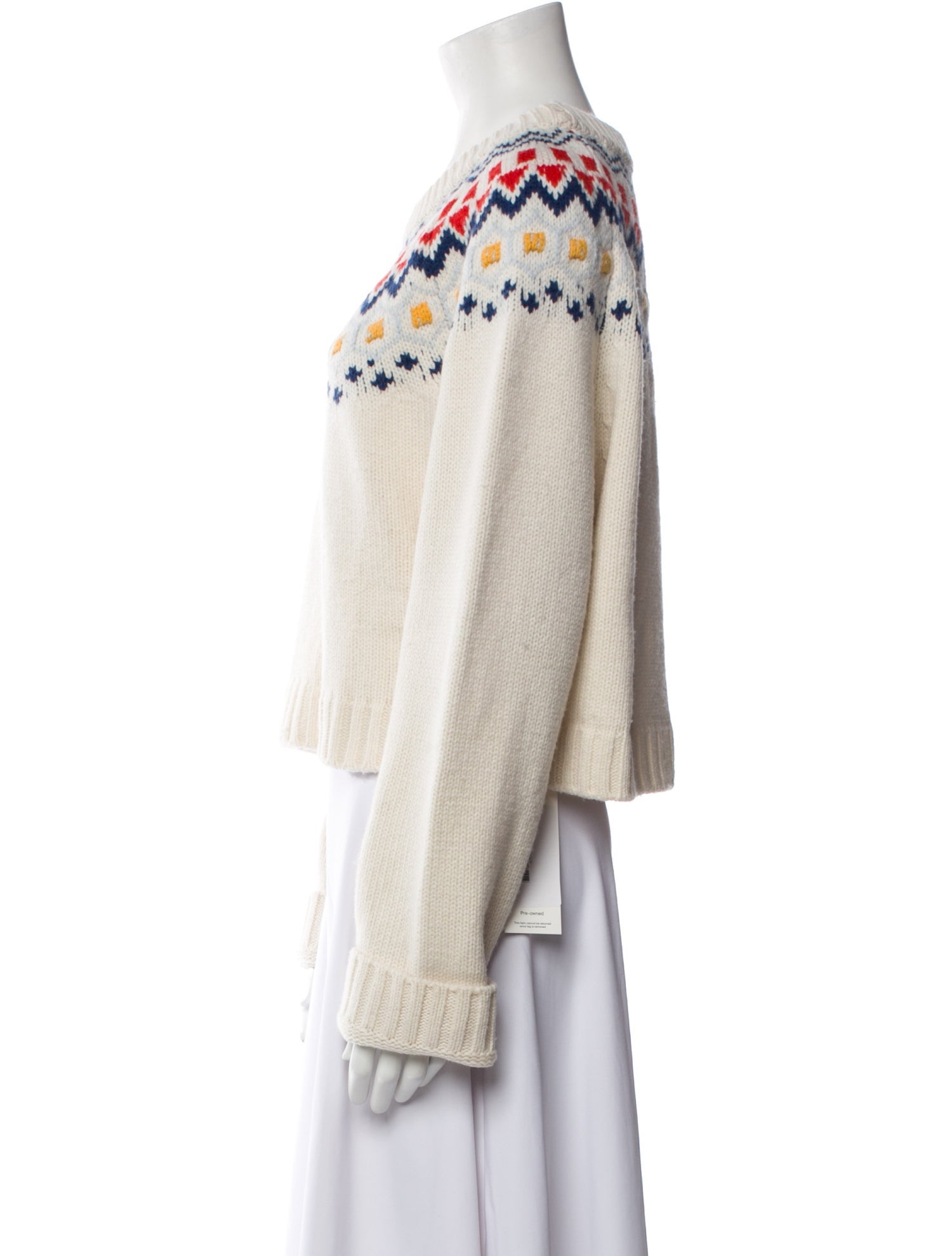 Solid & Striped Wool Crew Neck Sweater