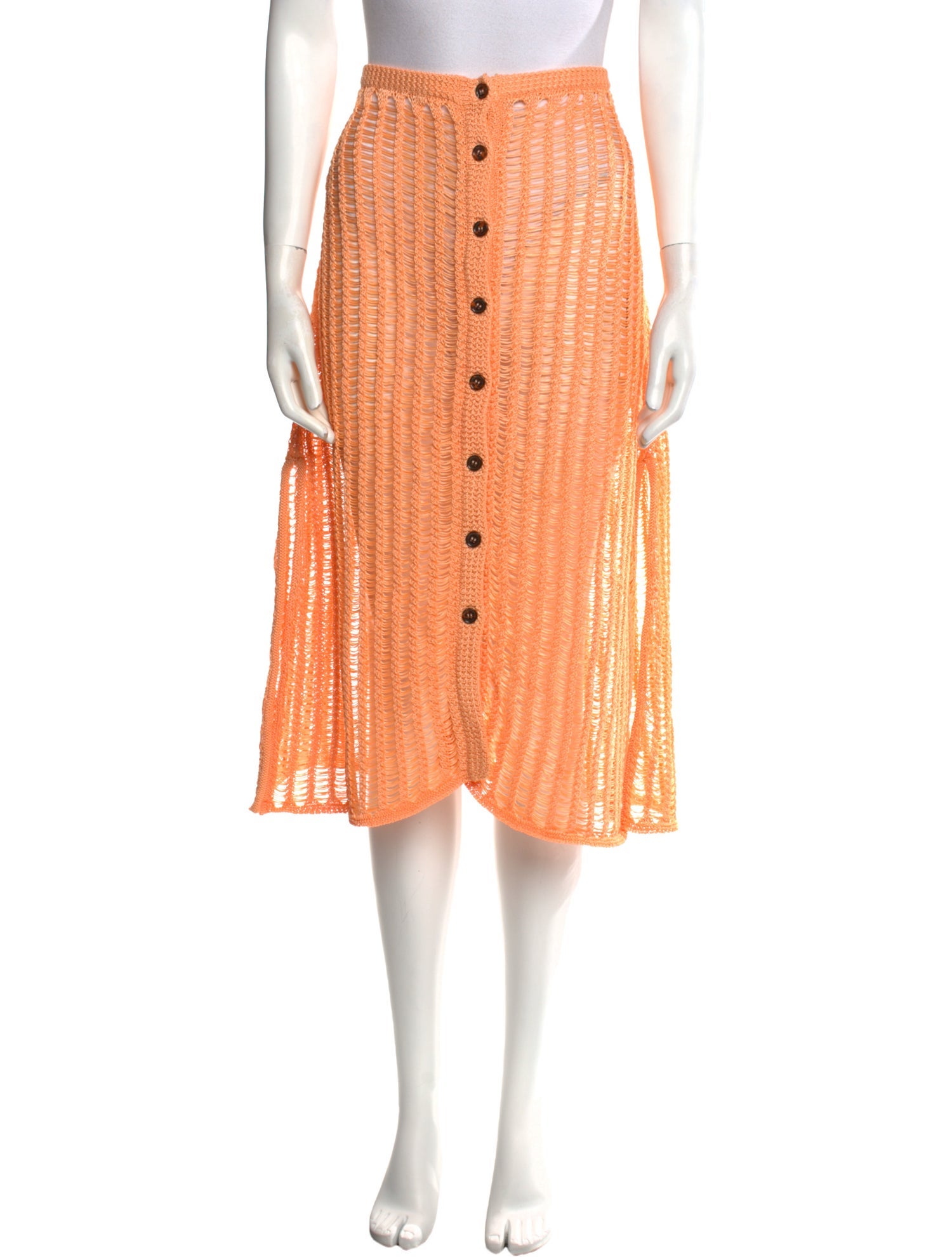 Solid & Striped Knee-Length Skirt